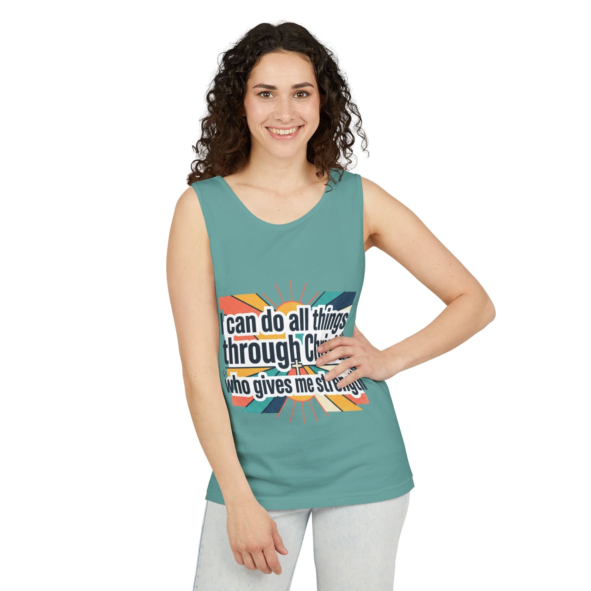 I can do all things tank top | Christian faith apparel