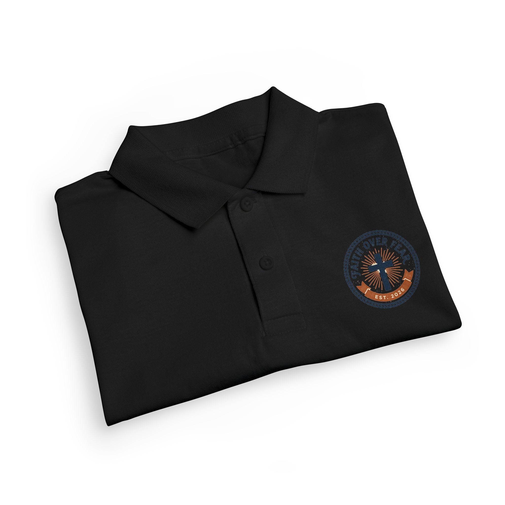 Faith over Fear design Youth Polo