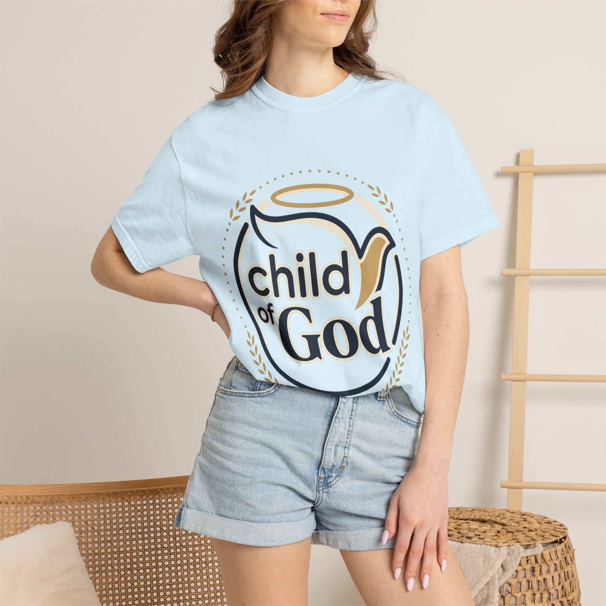 Child of God T‑Shirt — Faith Christian Tee with Dove & Halo