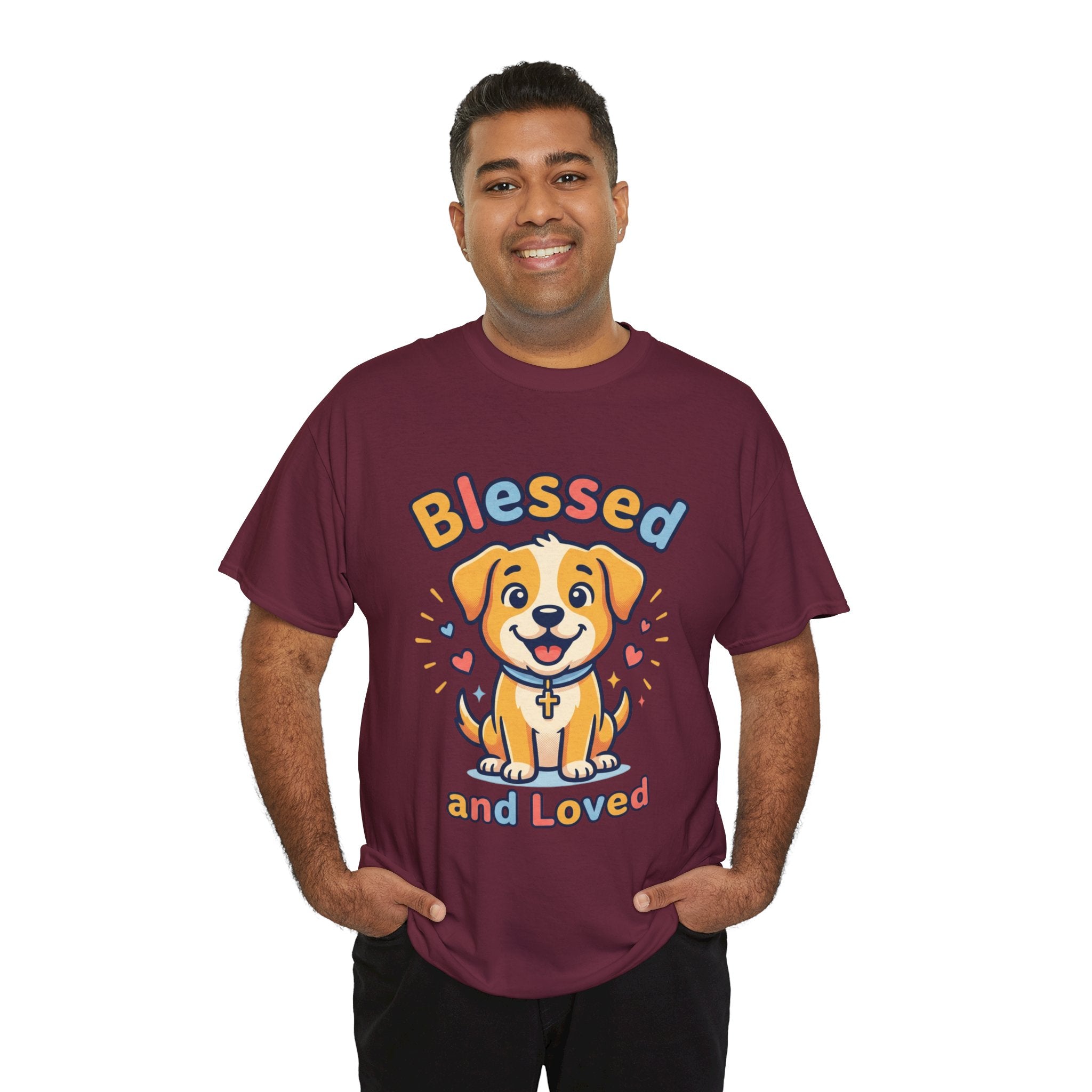 Blessed and Loved Puppy T-Shirt — Cute Dog Graphic Tee for Pet Lovers