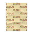 Jesus Rainbow Pattern Blanket | Baby Blanket yellow