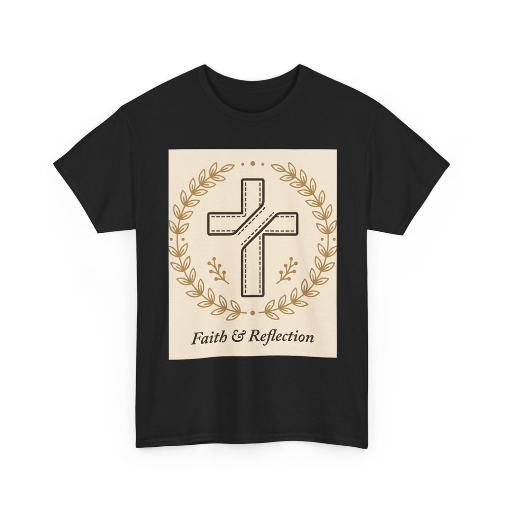 Faith & Reflection Cross T-Shirt | Christian Scripture Tee