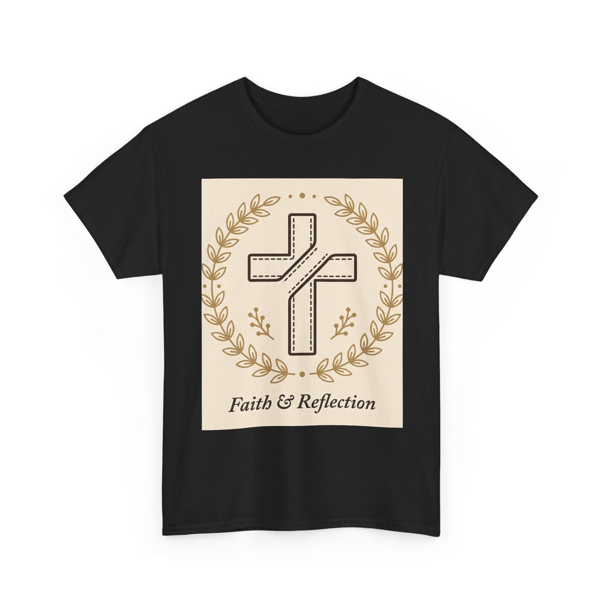 Faith & Reflection Cross T-Shirt | Christian Scripture Tee