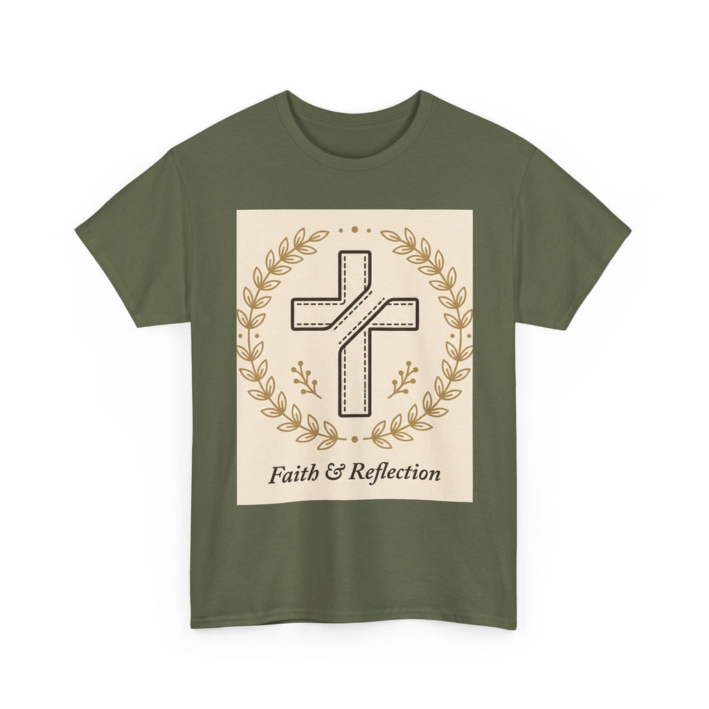 Faith & Reflection Cross T-Shirt | Christian Scripture Tee