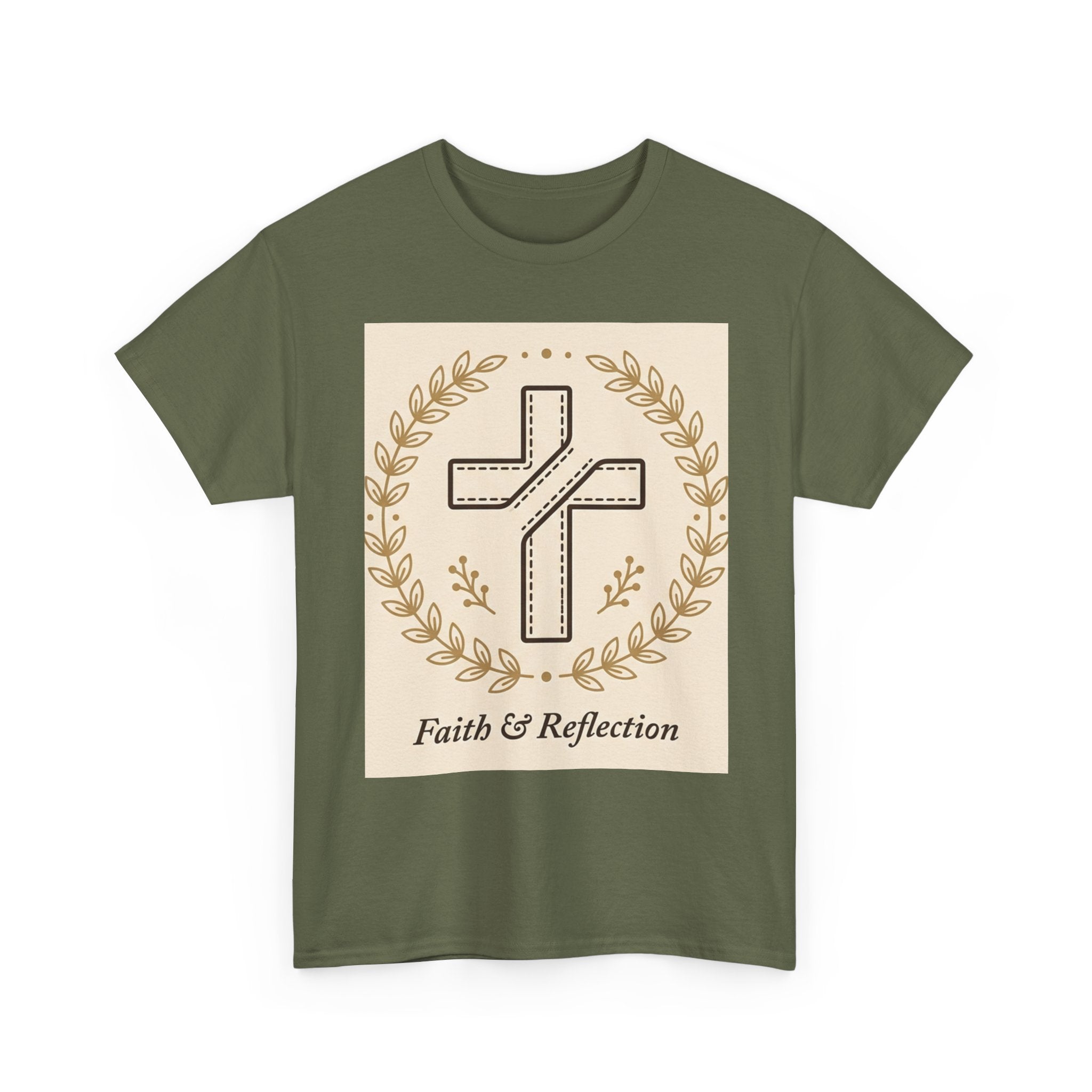 Faith & Reflection Cross T-Shirt | Christian Scripture Tee