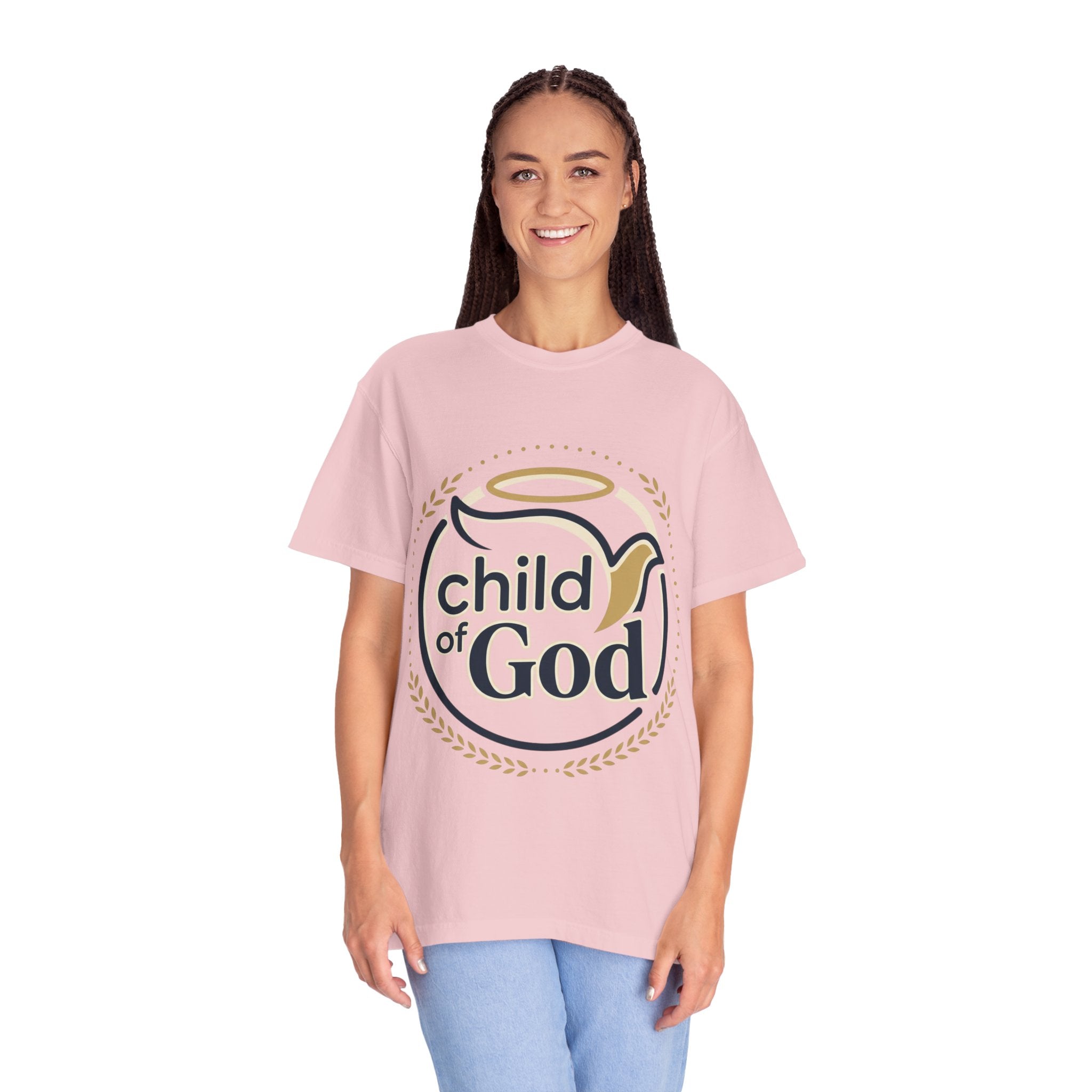 Child of God T‑Shirt — Faith Christian Tee with Dove & Halo