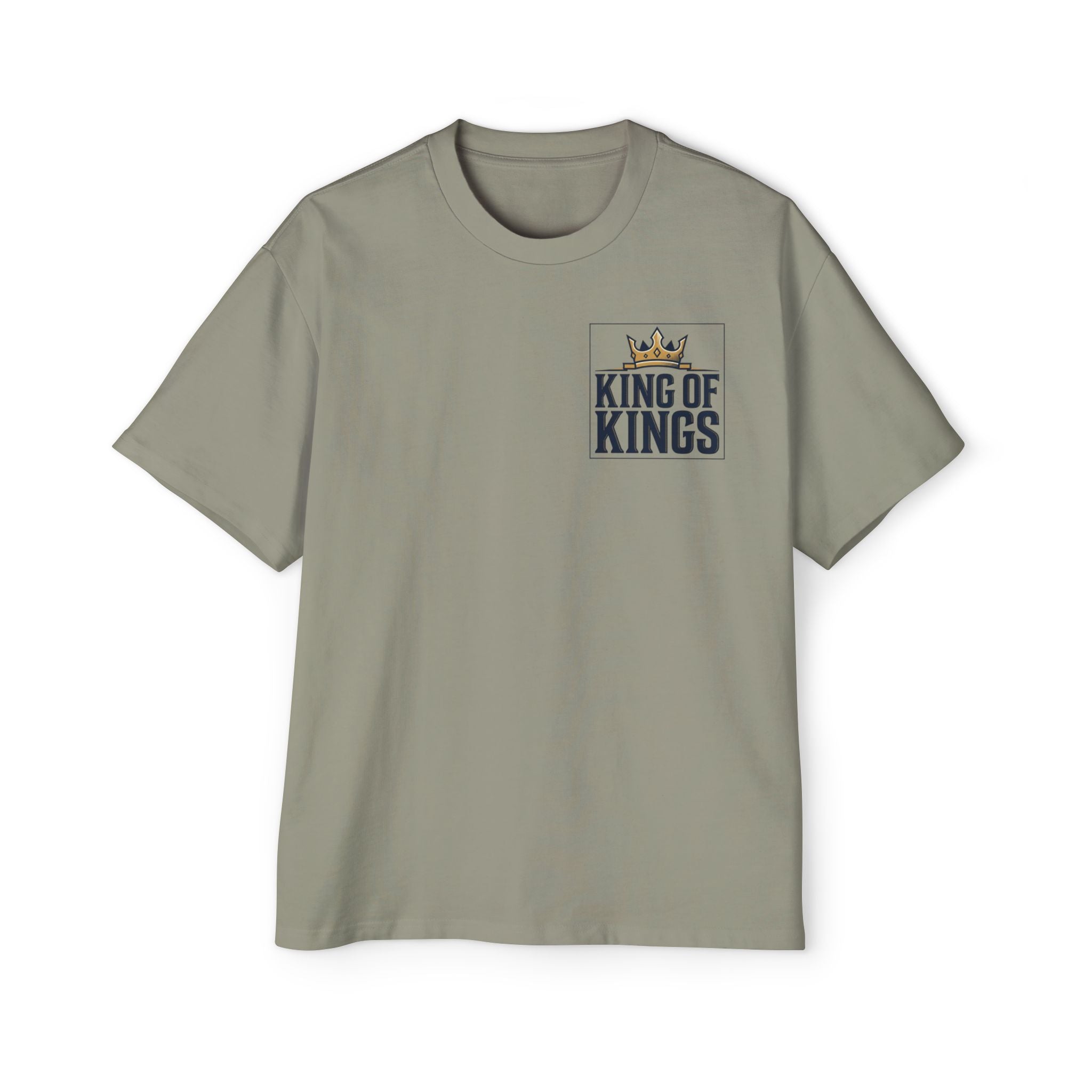 King of Kings Tee — Men's Oversized Graphic T-Shirt with Crown Design