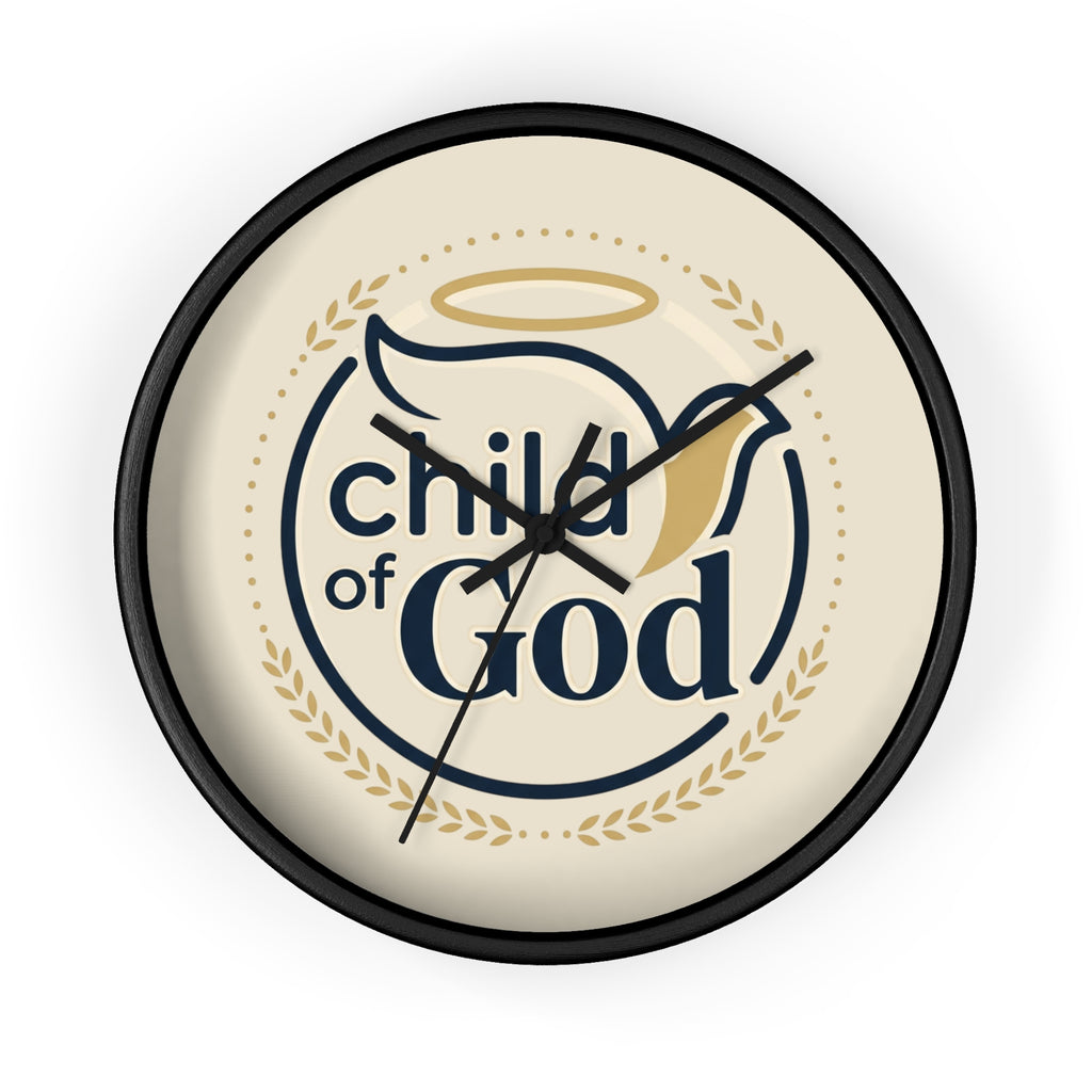 Child of God Wall Clock | Christian Decor, Dove and Halo Design