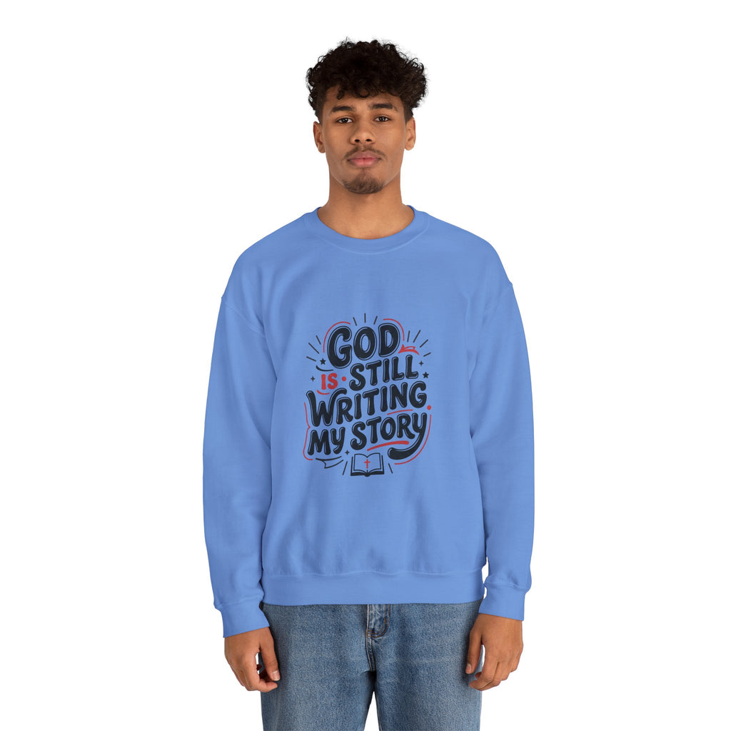 God Is Still Writing My Story Sweatshirt | Christian encouragement, groovy scripture