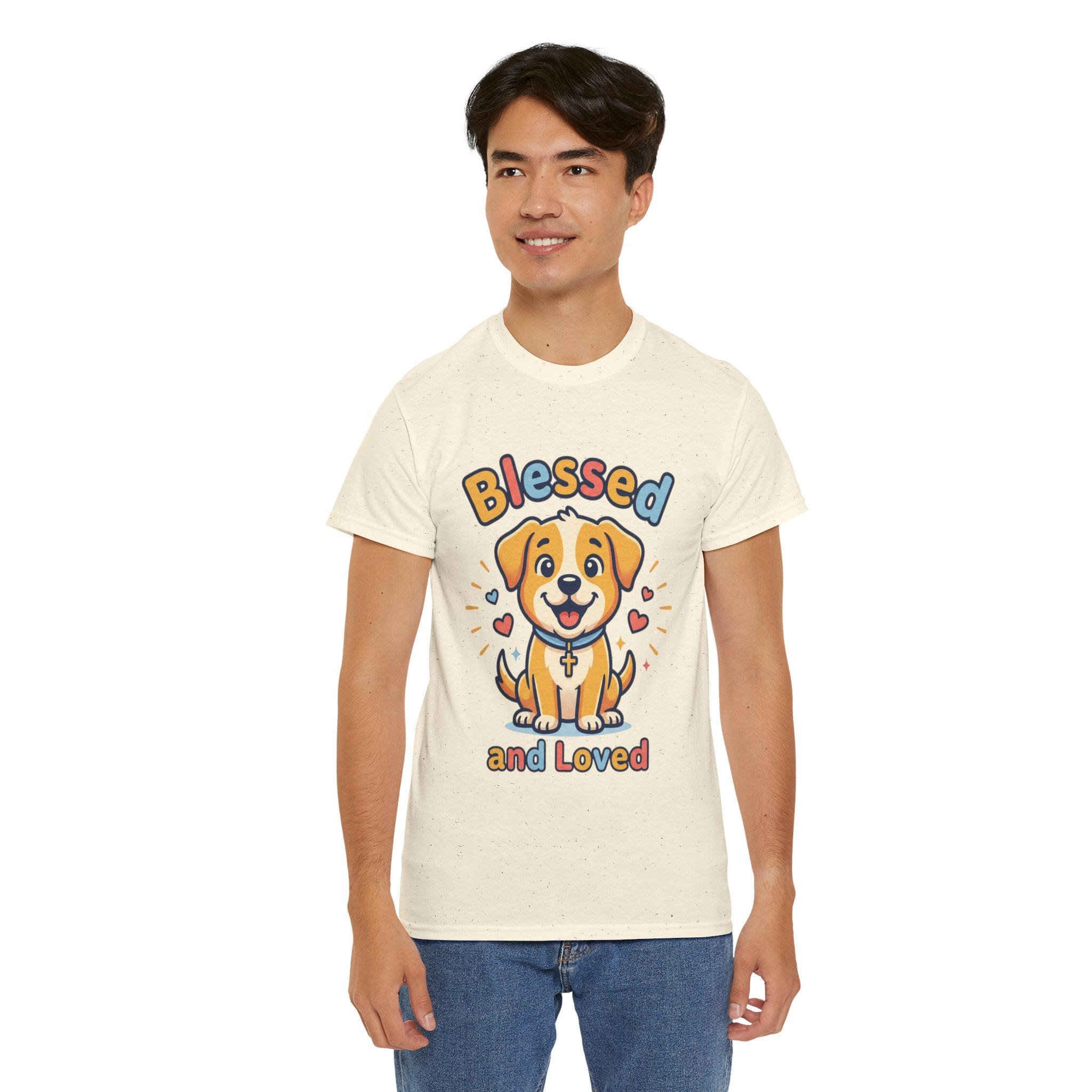 Blessed and Loved Puppy T-Shirt — Cute Dog Graphic Tee for Pet Lovers
