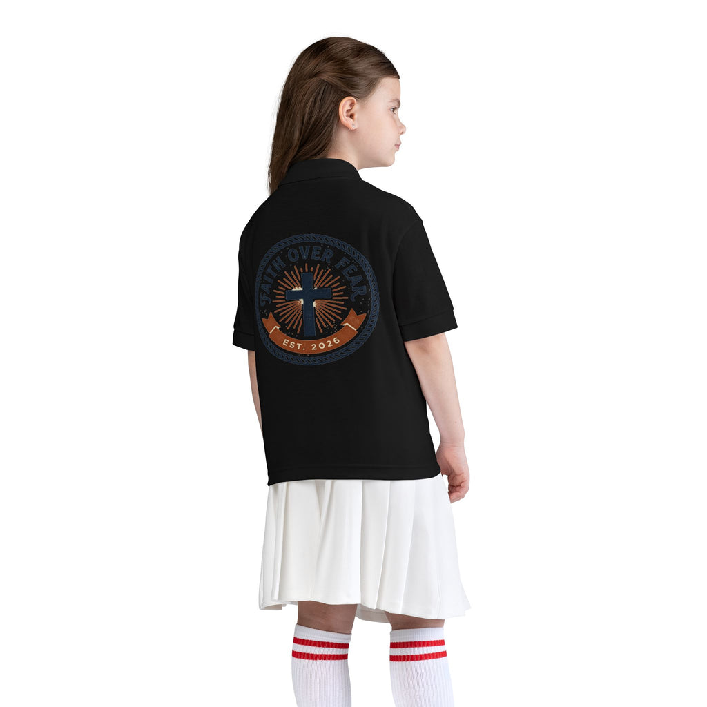 Faith over Fear design Youth Polo