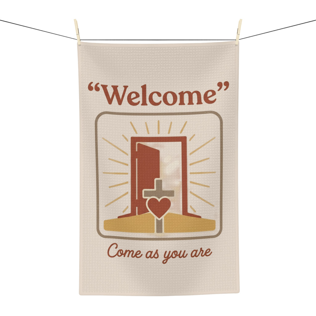 Tea Towel — "welcome" Kitchen Towel