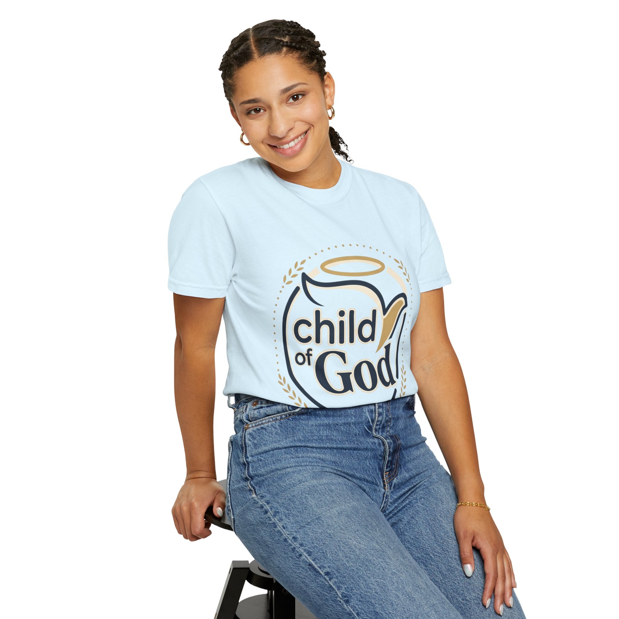 Child of God T‑Shirt — Faith Christian Tee with Dove & Halo