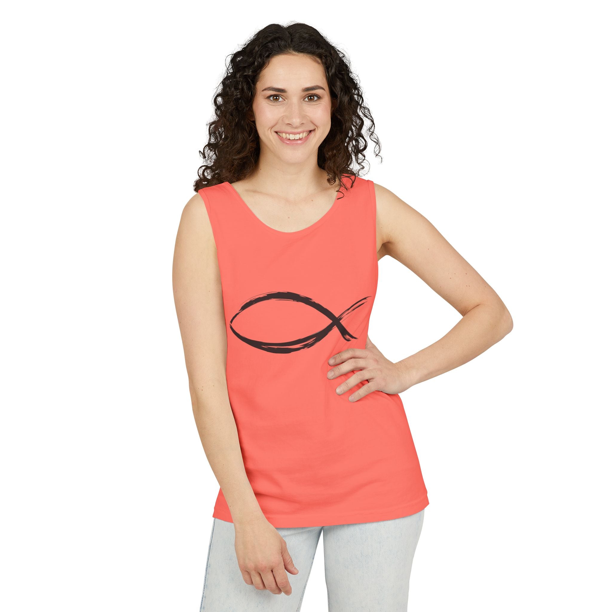 Fish Symbal tank top | Christian faith apparel