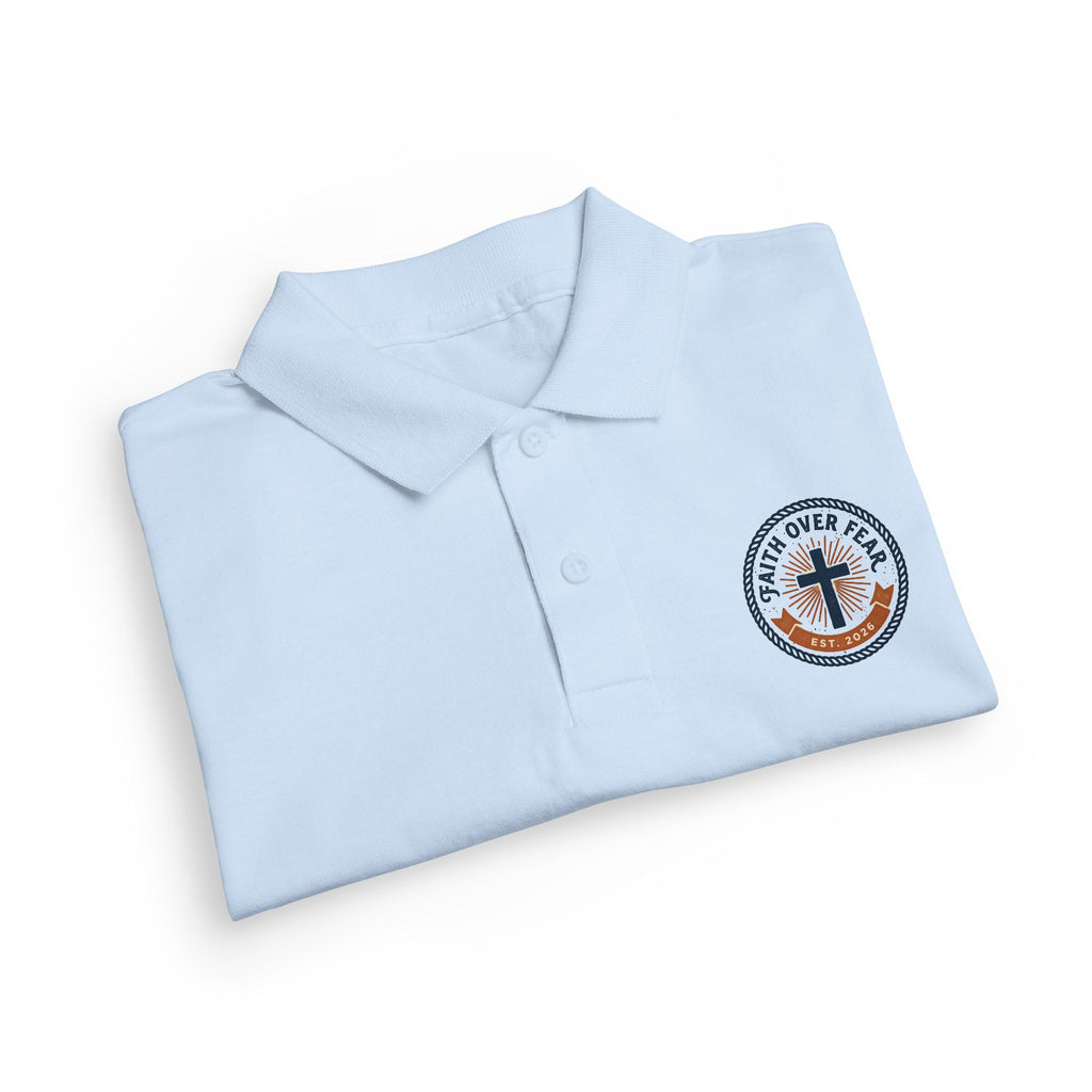 Faith over Fear design Youth Polo