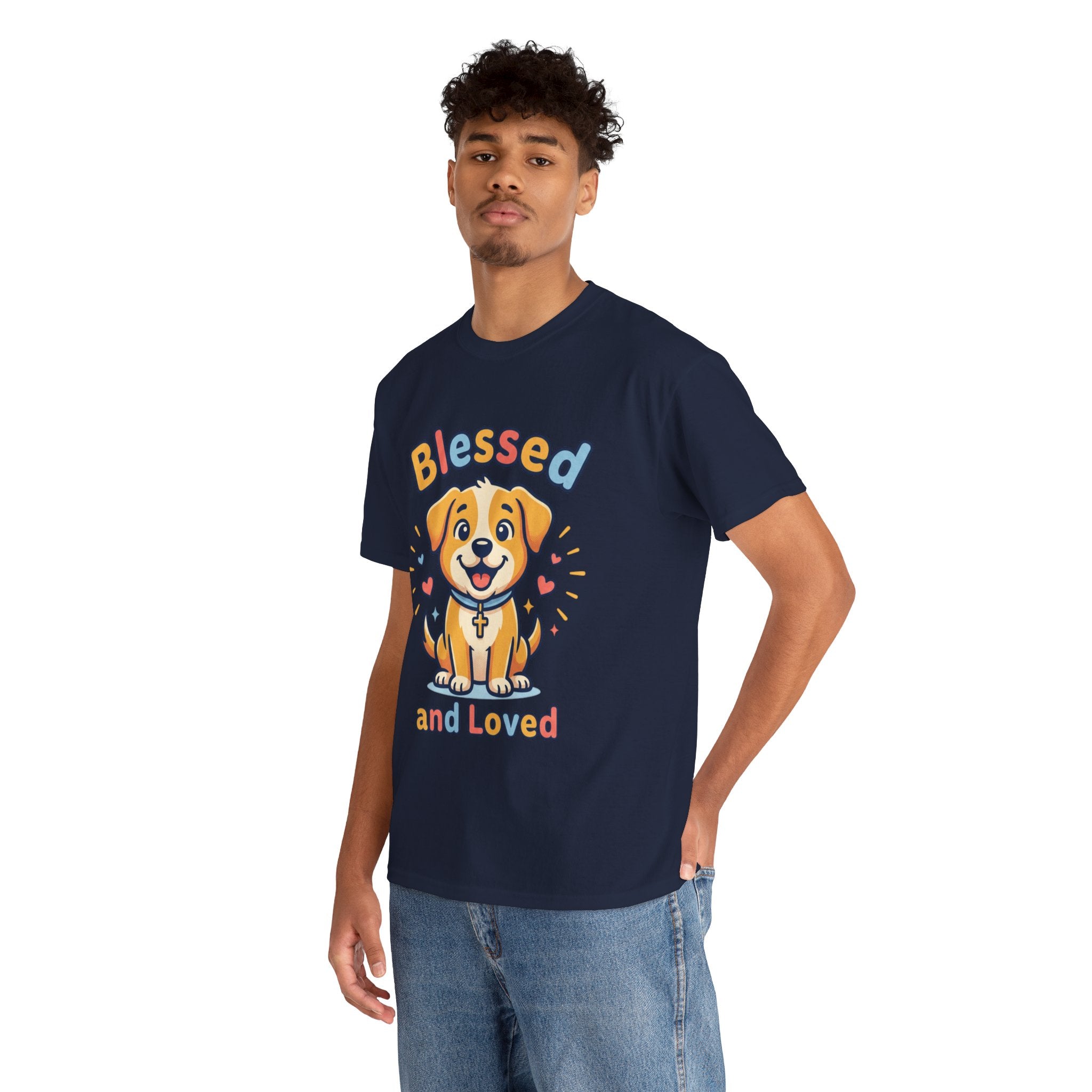 Blessed and Loved Puppy T-Shirt — Cute Dog Graphic Tee for Pet Lovers