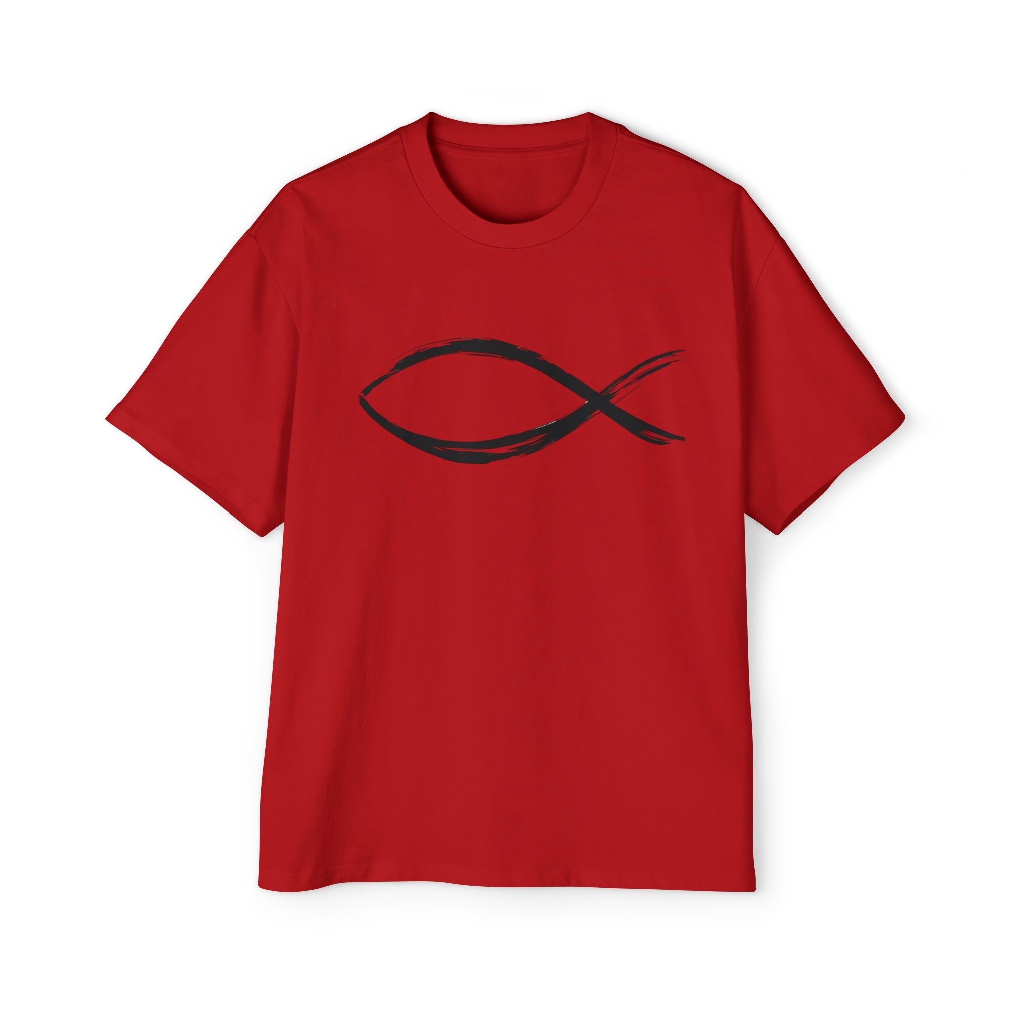 Fish Christian Symbol| Grunge Christian Tee