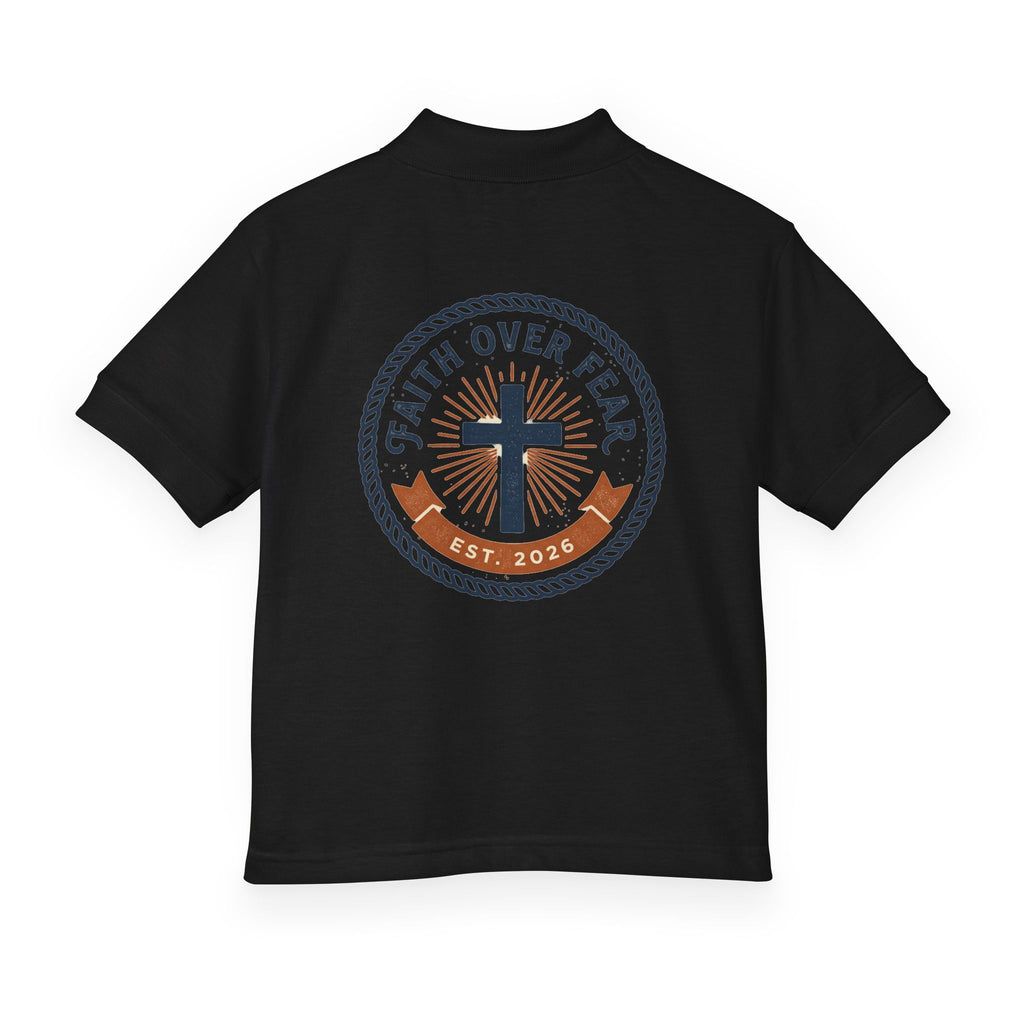 Faith over Fear design Youth Polo