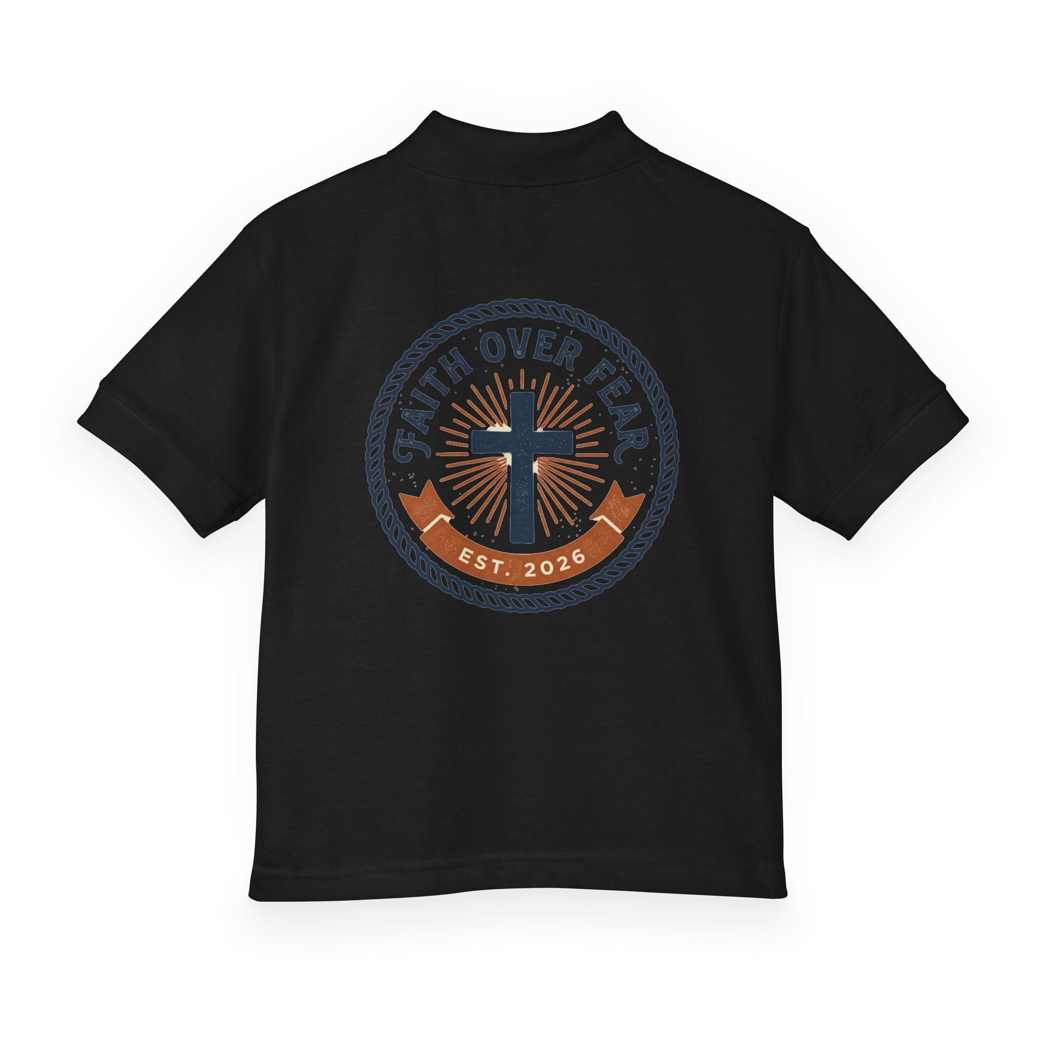Faith over Fear design Youth Polo