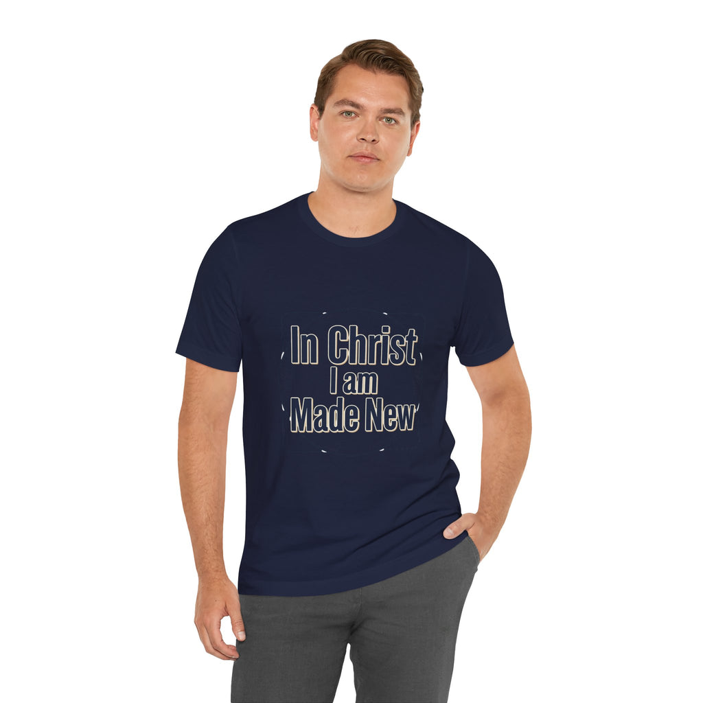 In Christ I Am Made New Tee | Christian encouragement, pastel retro