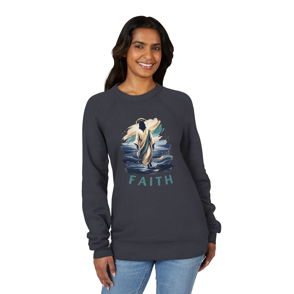 Christian walking on water Sweatshirt — "Faith"