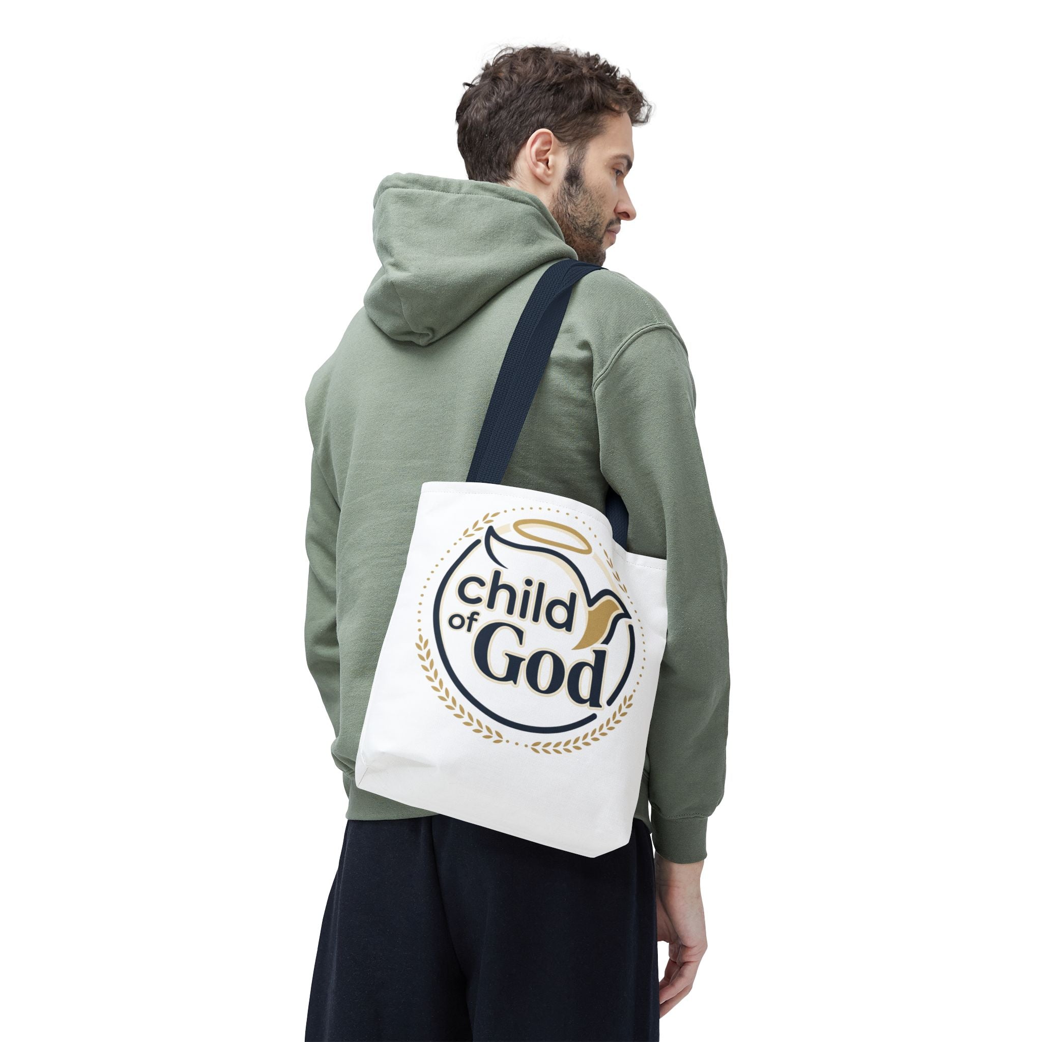 Child of God Tote Bag — All-Over Print Christian Canvas Tote