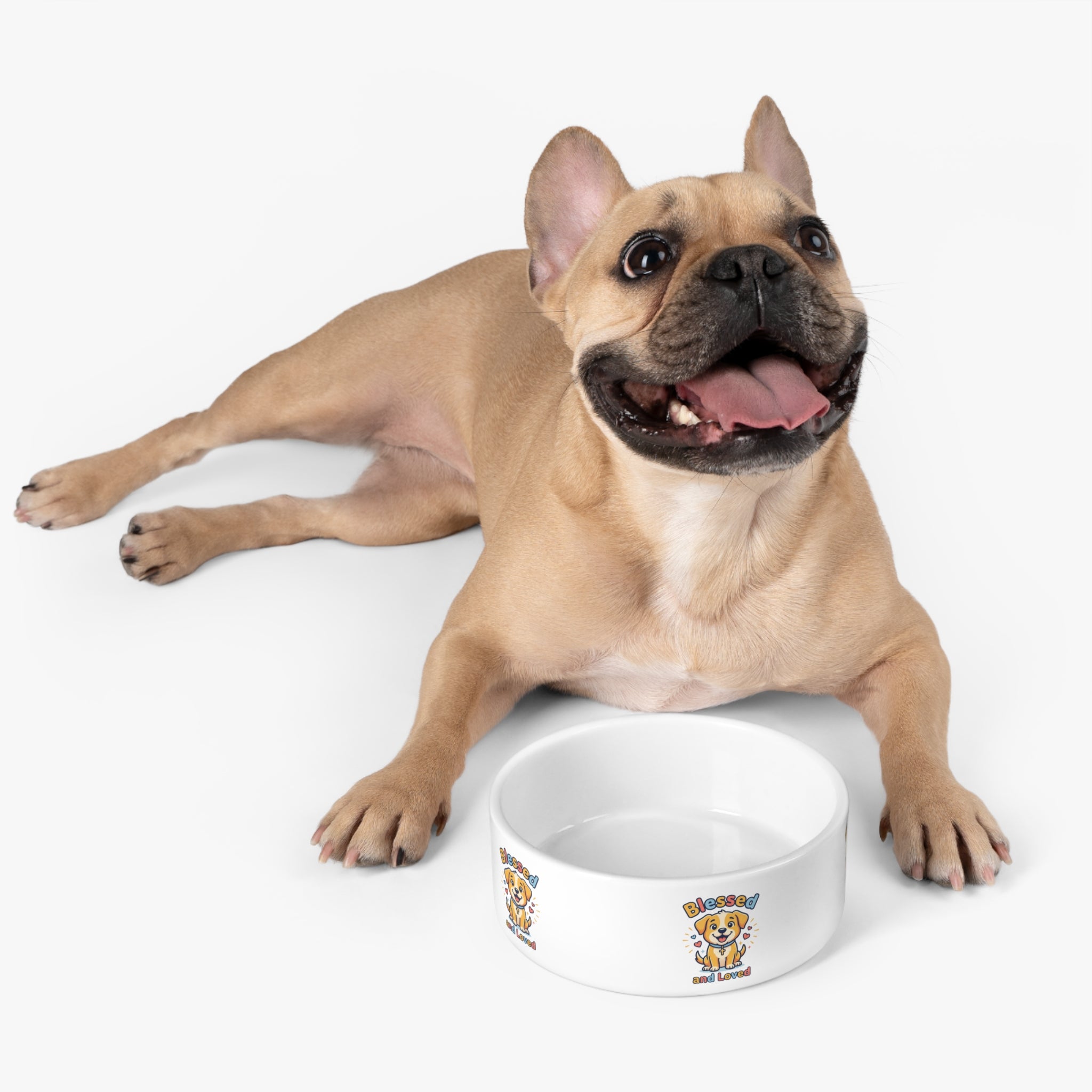 Blessed and Loved Pet Bowl — Cute Dog Feeding Bowl for Puppy Owners
