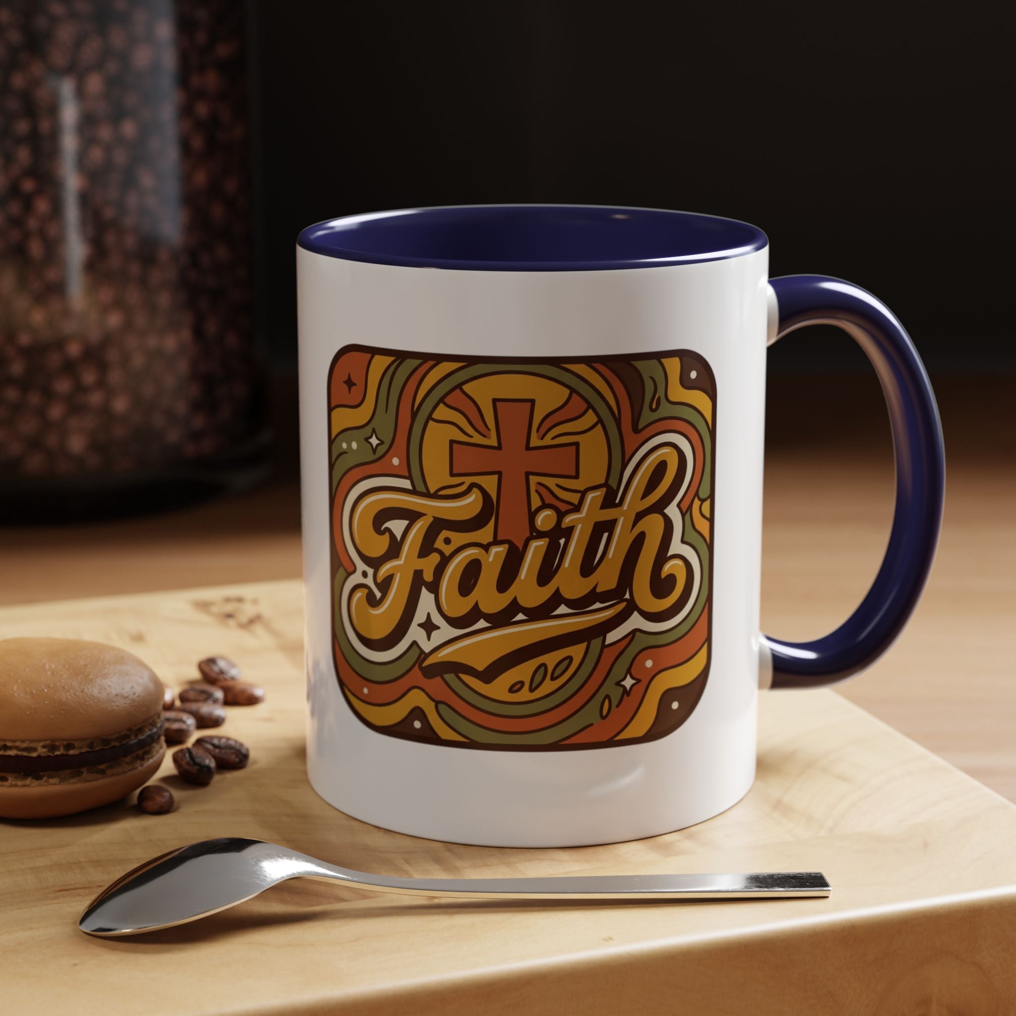 Faith Retro Script Mug | Accent Coffee Mug