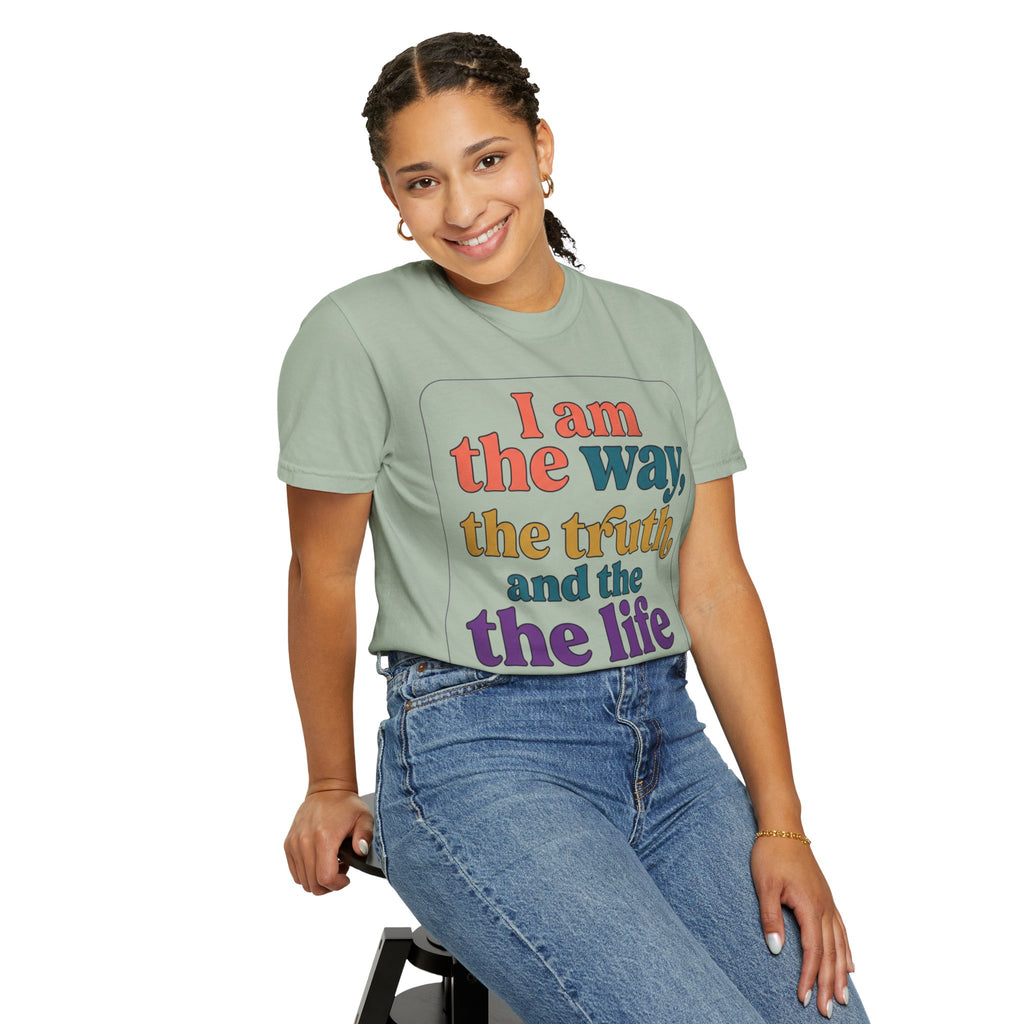 Christian T-Shirt — "I Am the Way, the Truth, and the Life" Retro Scripture Tee (John 14:6)