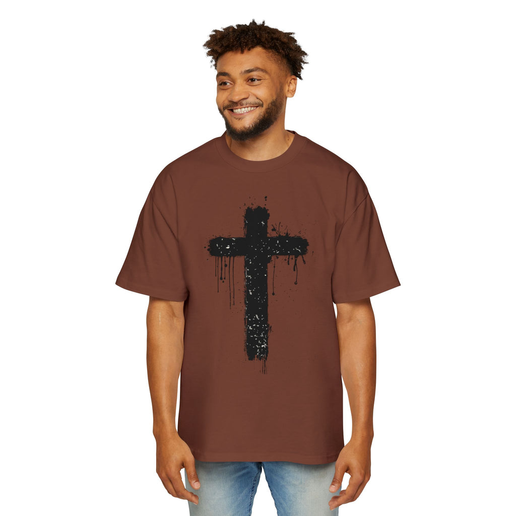 Dripping Paint Cross T-Shirt | Grunge Christian Tee