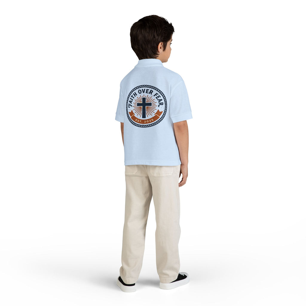 Faith over Fear design Youth Polo
