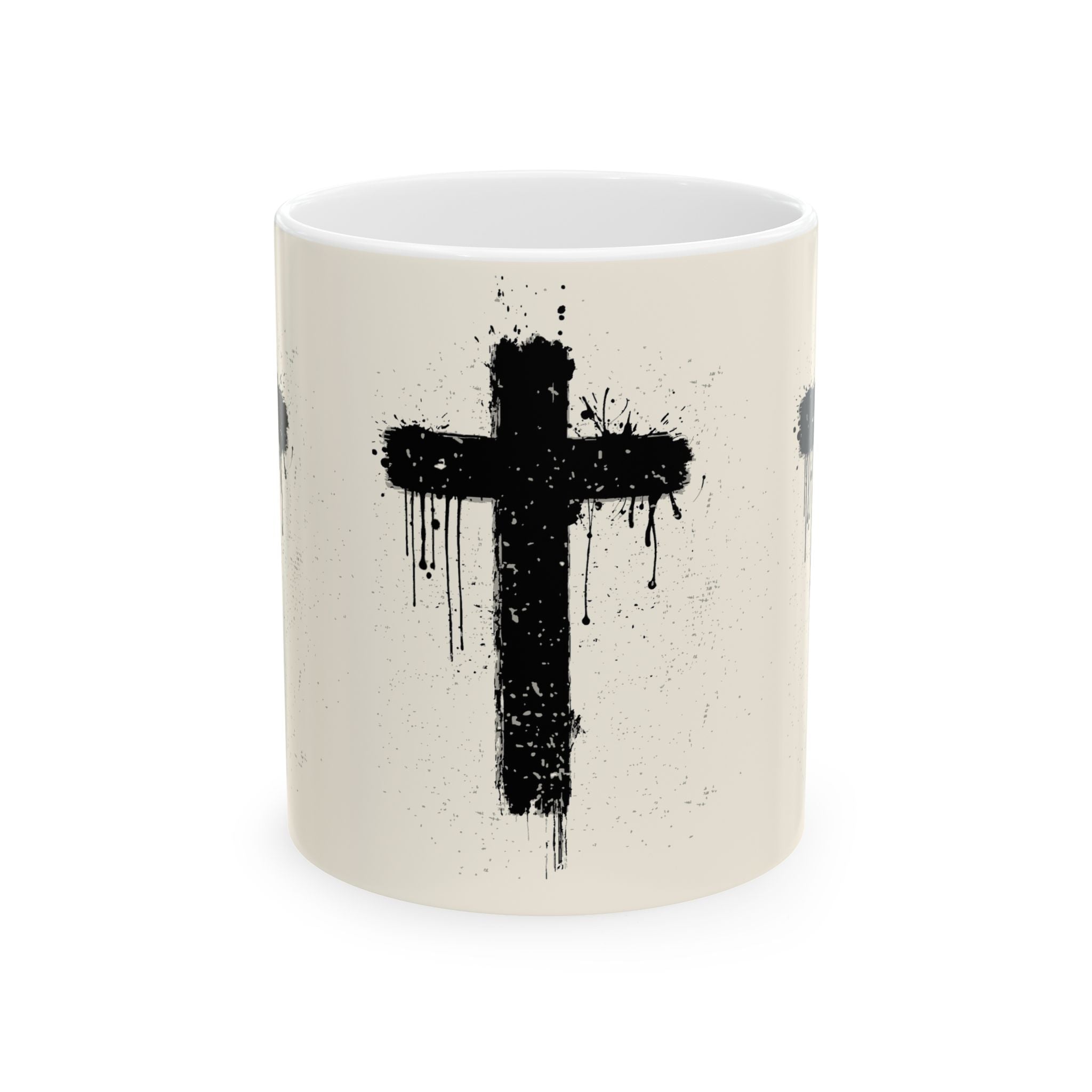 Cross Ceramic Mug, (11oz, 15oz)