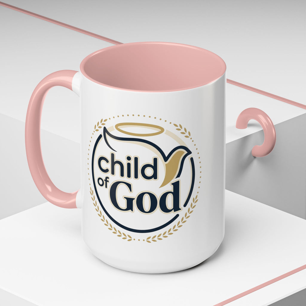 Child of God Accent Coffee Mug — 11/15 oz Christian Faith Ceramic Mug