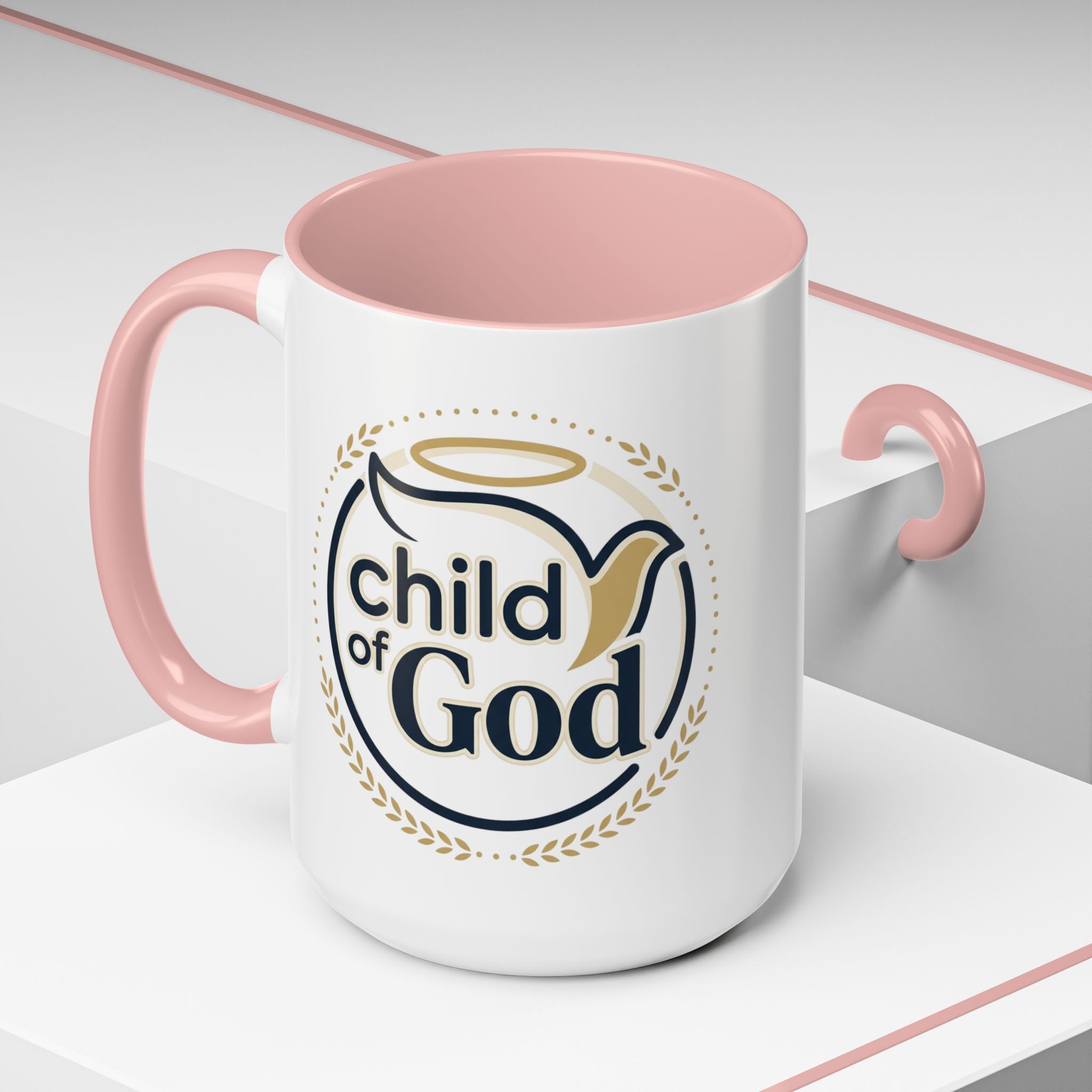 Child of God Accent Coffee Mug — 11/15 oz Christian Faith Ceramic Mug