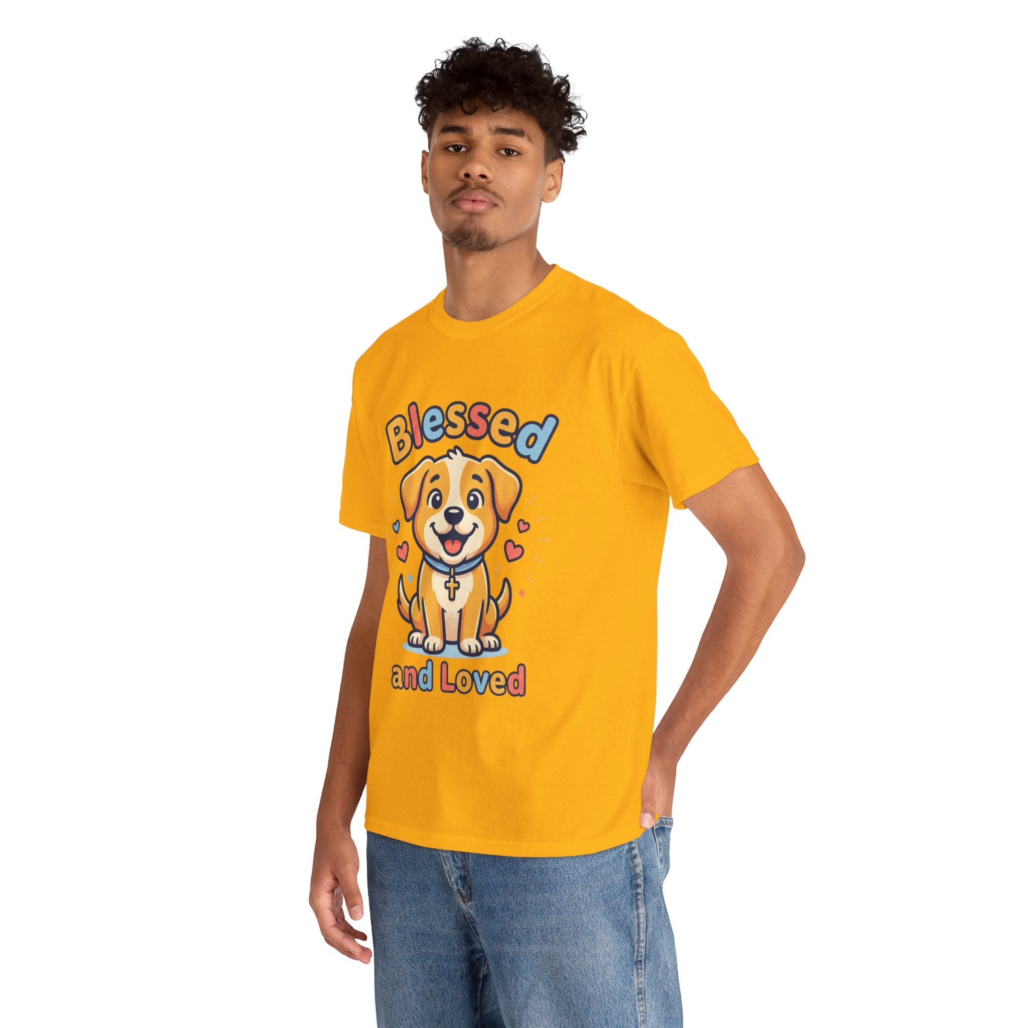 Blessed and Loved Puppy T-Shirt — Cute Dog Graphic Tee for Pet Lovers