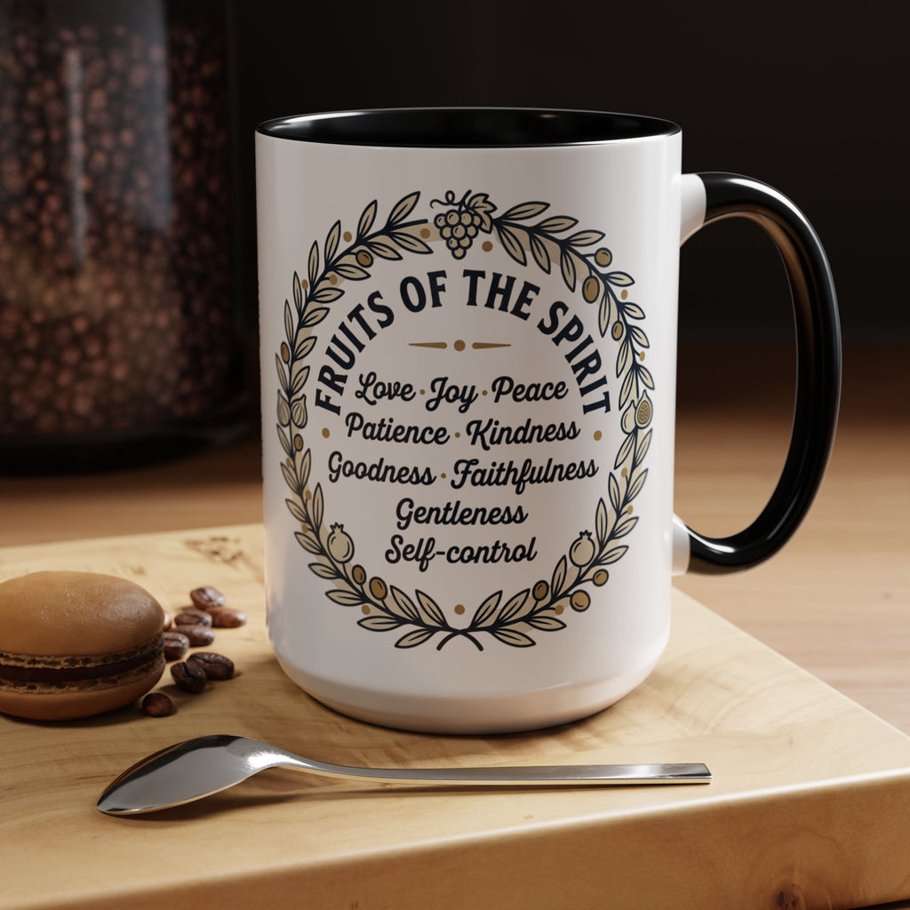 Fruits of the spirit Script Mug | Accent Coffee Mug