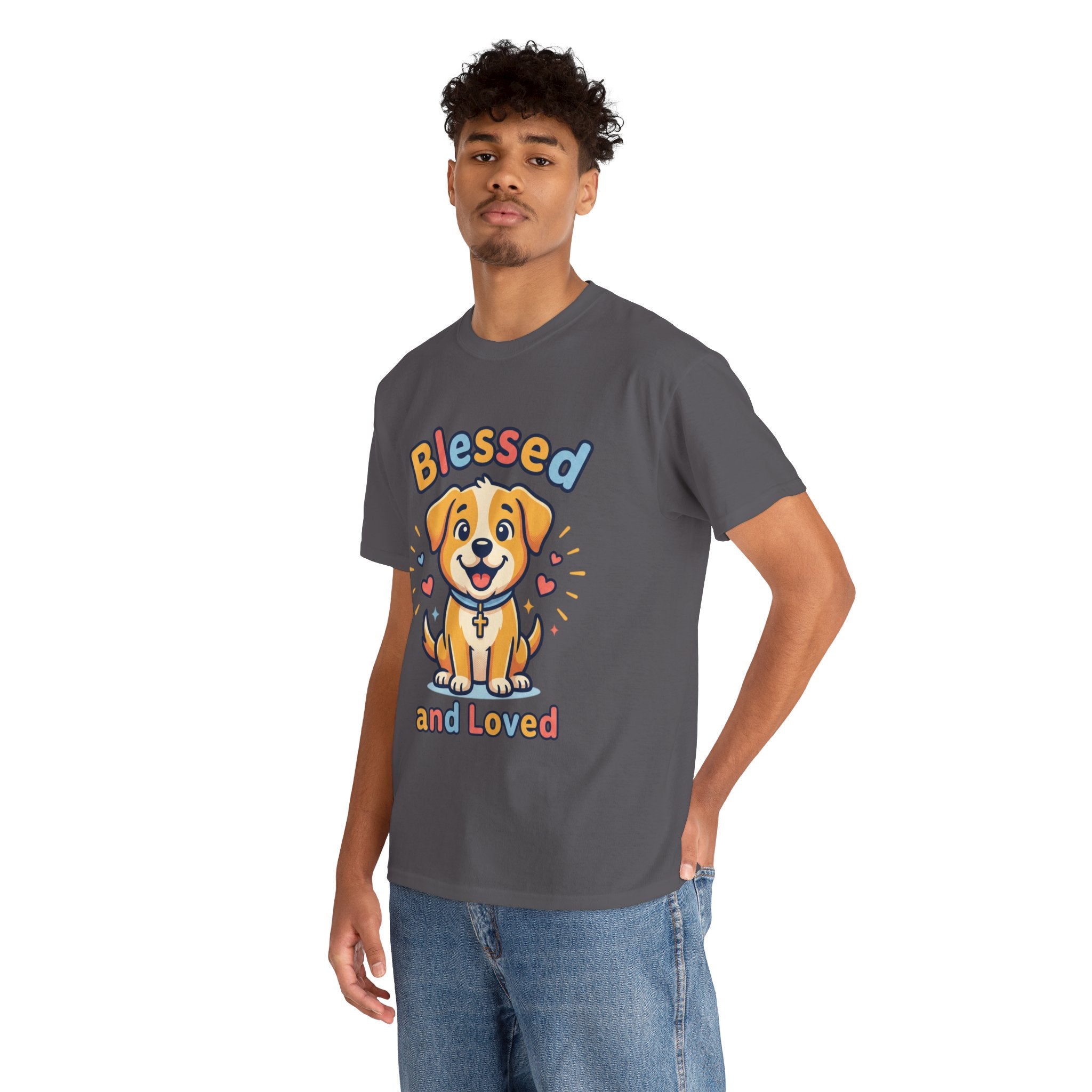 Blessed and Loved Puppy T-Shirt — Cute Dog Graphic Tee for Pet Lovers