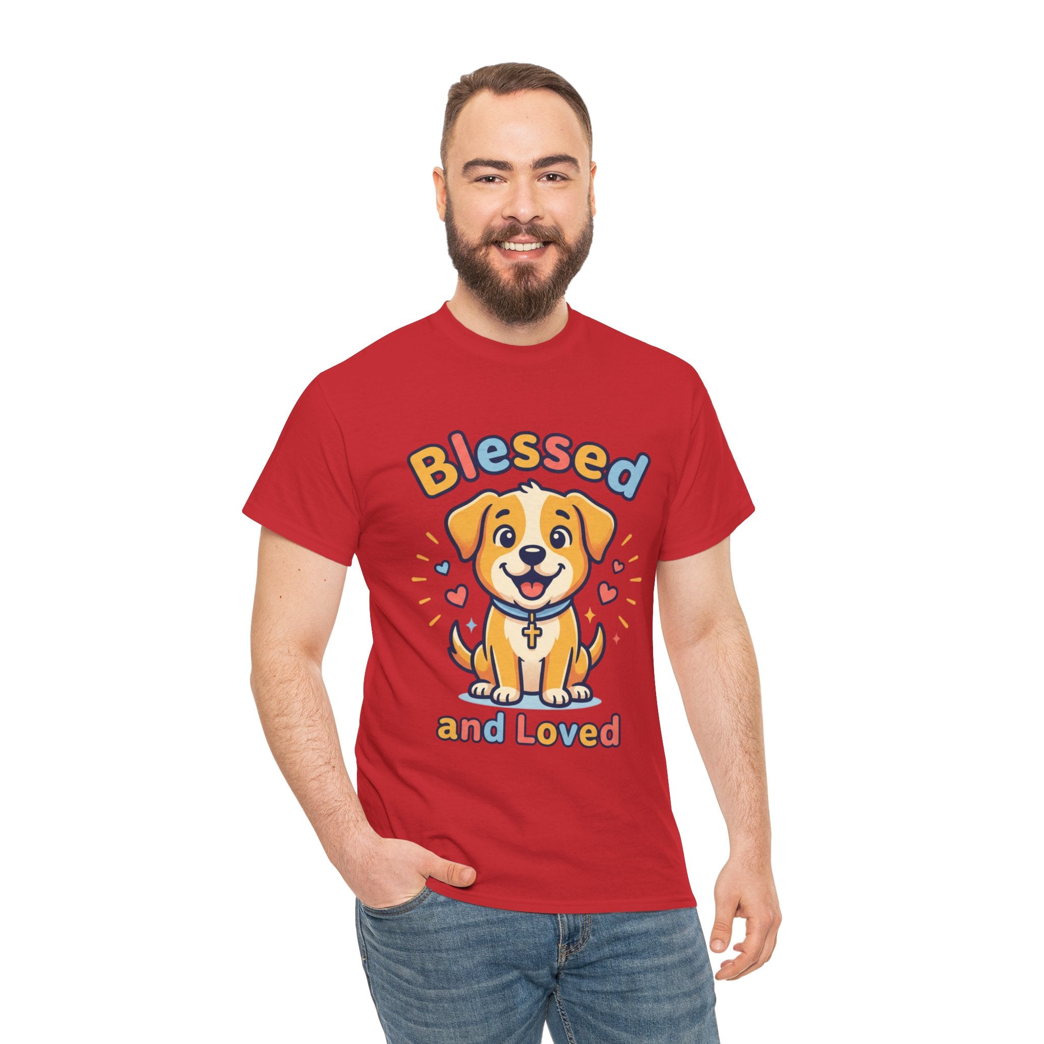 Blessed and Loved Puppy T-Shirt — Cute Dog Graphic Tee for Pet Lovers