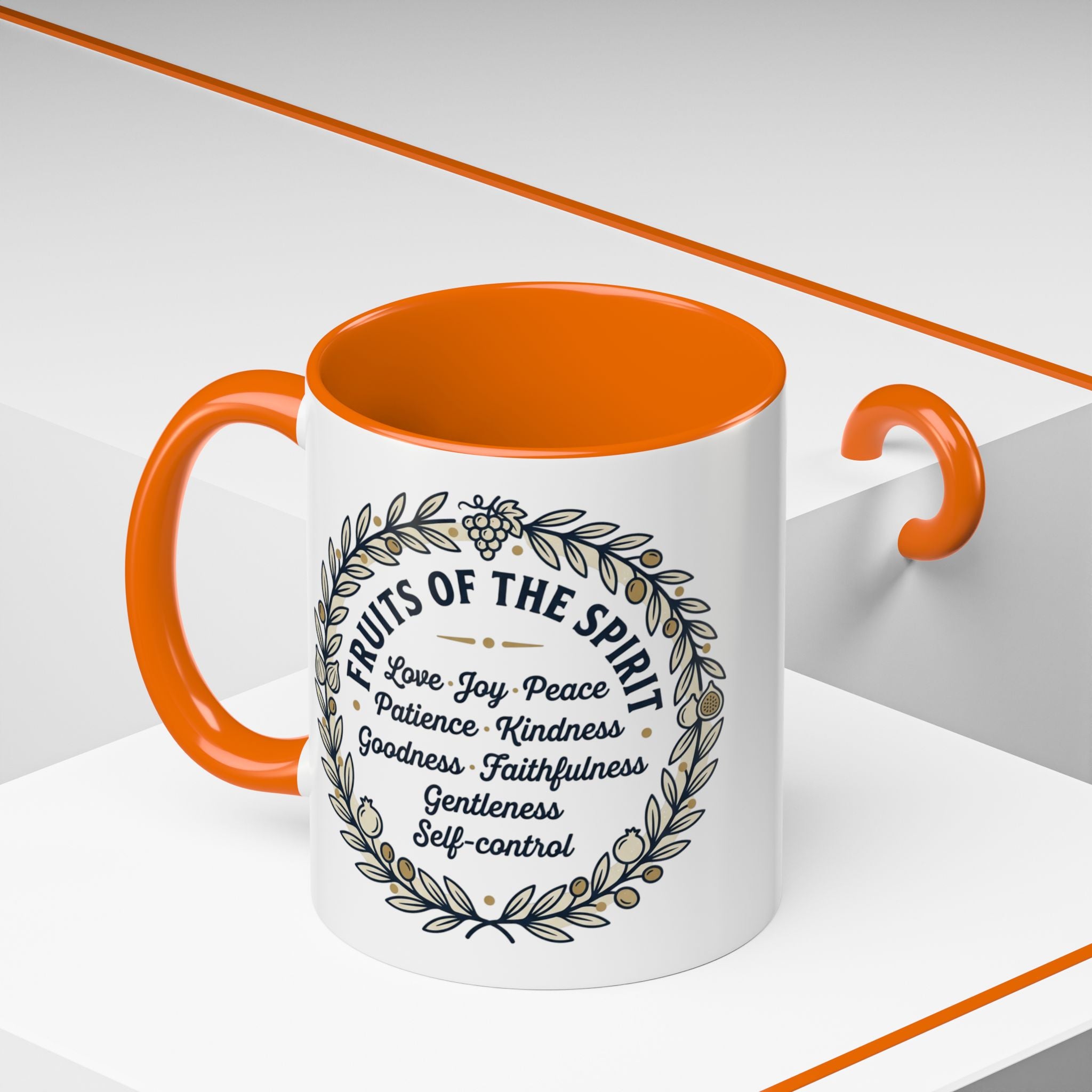 Fruits of the spirit Script Mug | Accent Coffee Mug