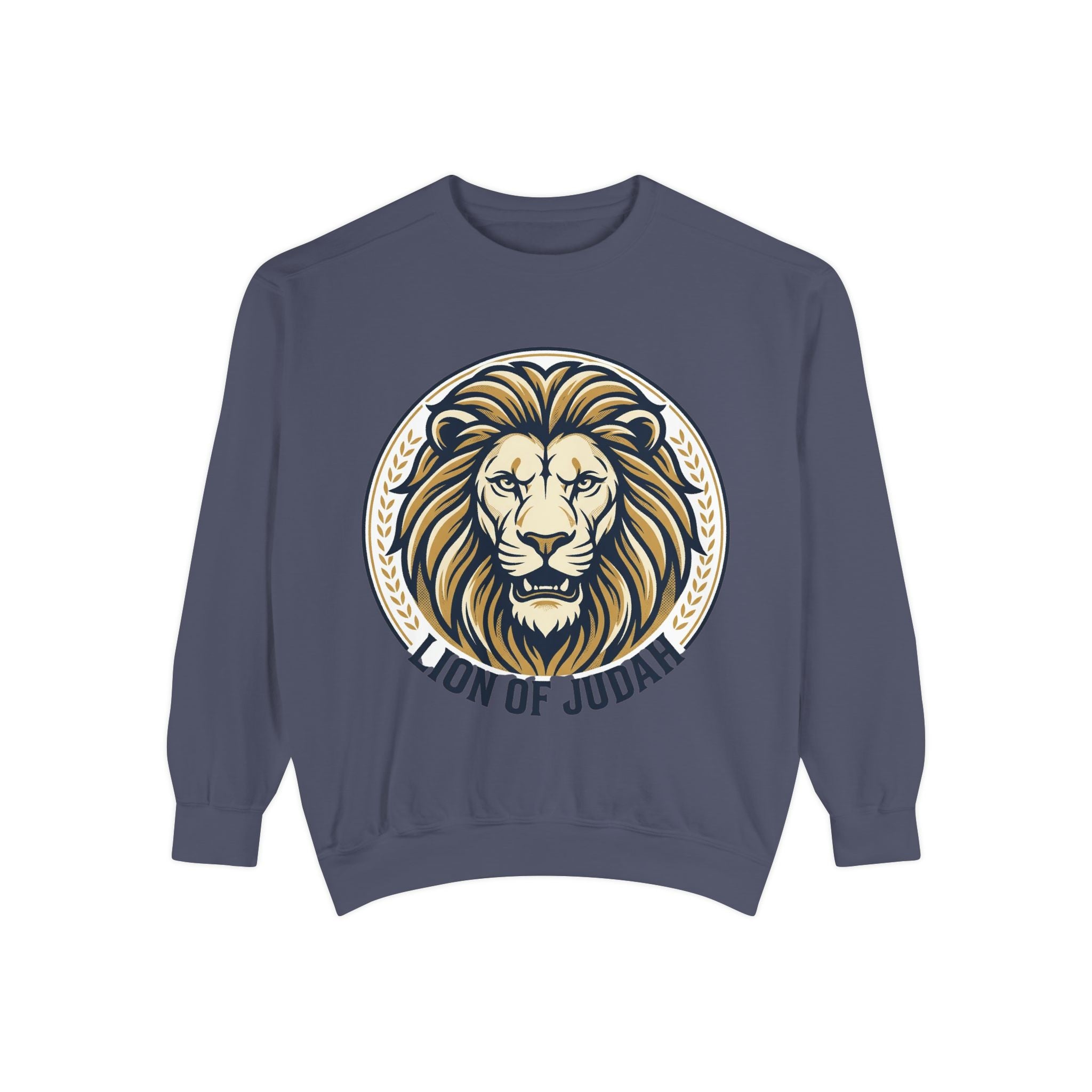 Lion of Judah Sweatshirt — Religious Lion Graphic Crewneck