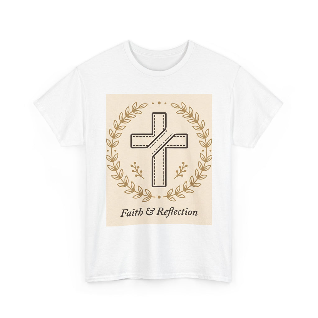 Faith & Reflection Cross T-Shirt | Christian Scripture Tee