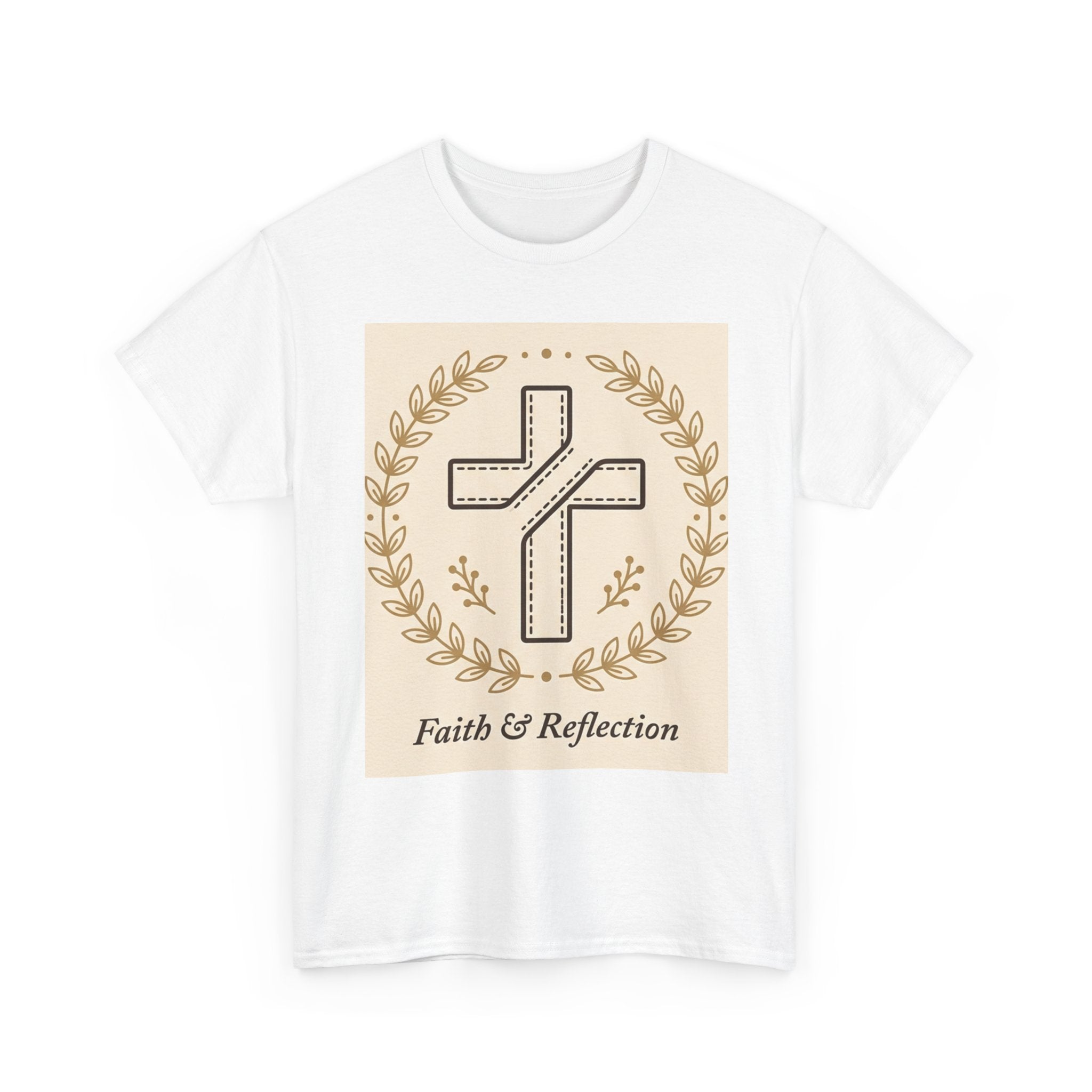 Faith & Reflection Cross T-Shirt | Christian Scripture Tee