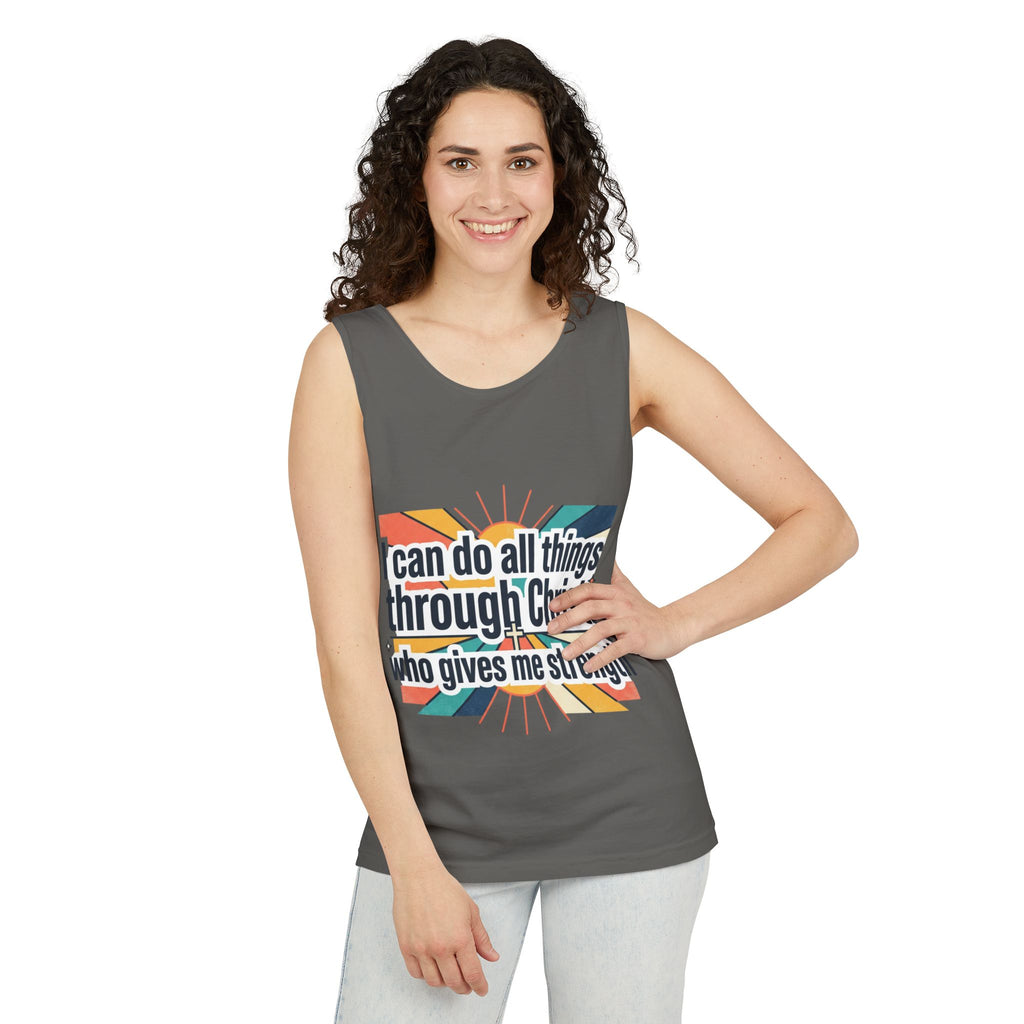 I can do all things tank top | Christian faith apparel