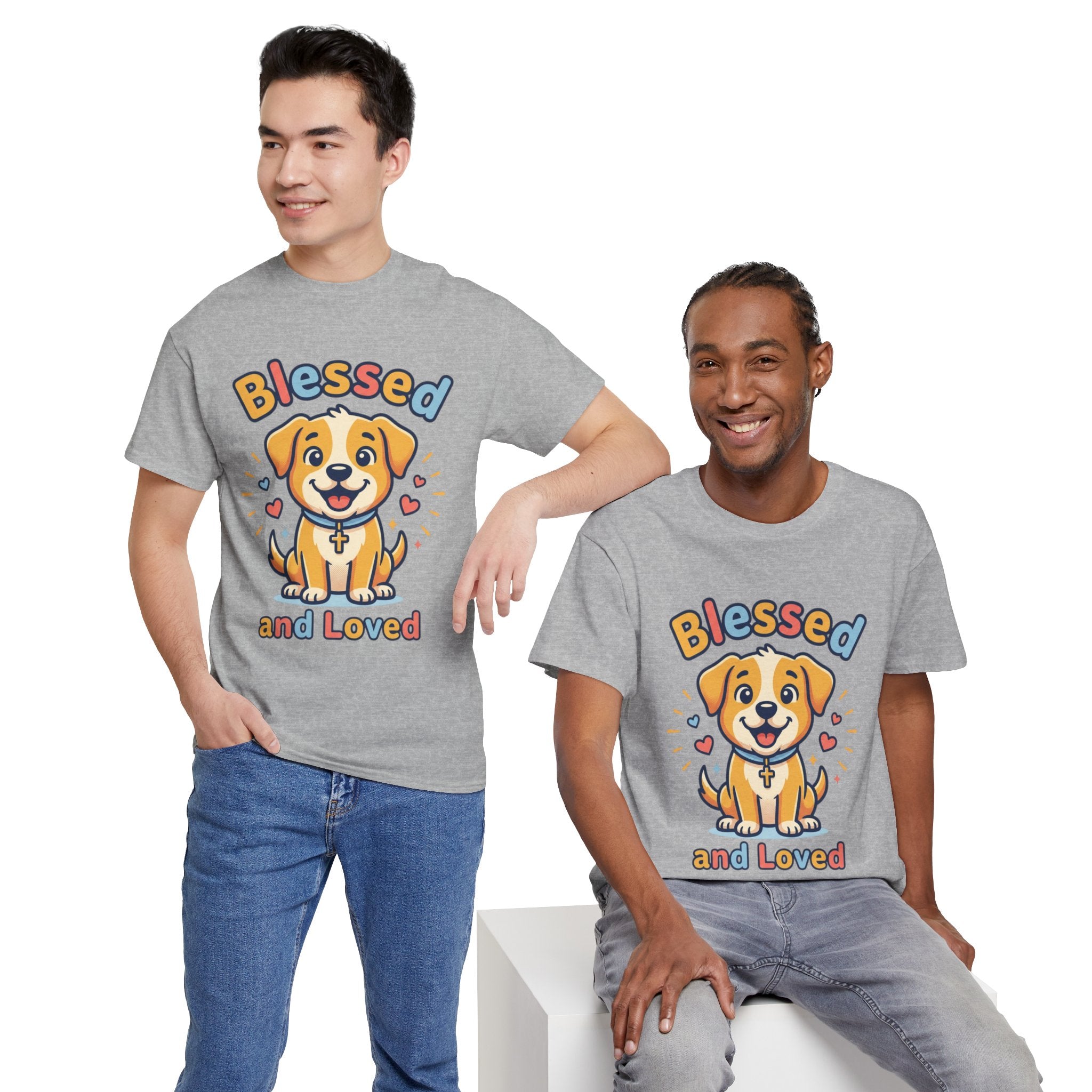 Blessed and Loved Puppy T-Shirt — Cute Dog Graphic Tee for Pet Lovers