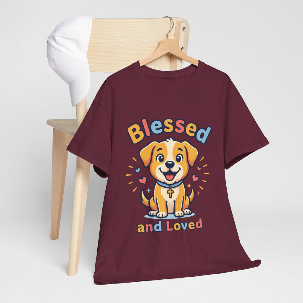 Blessed and Loved Puppy T-Shirt — Cute Dog Graphic Tee for Pet Lovers