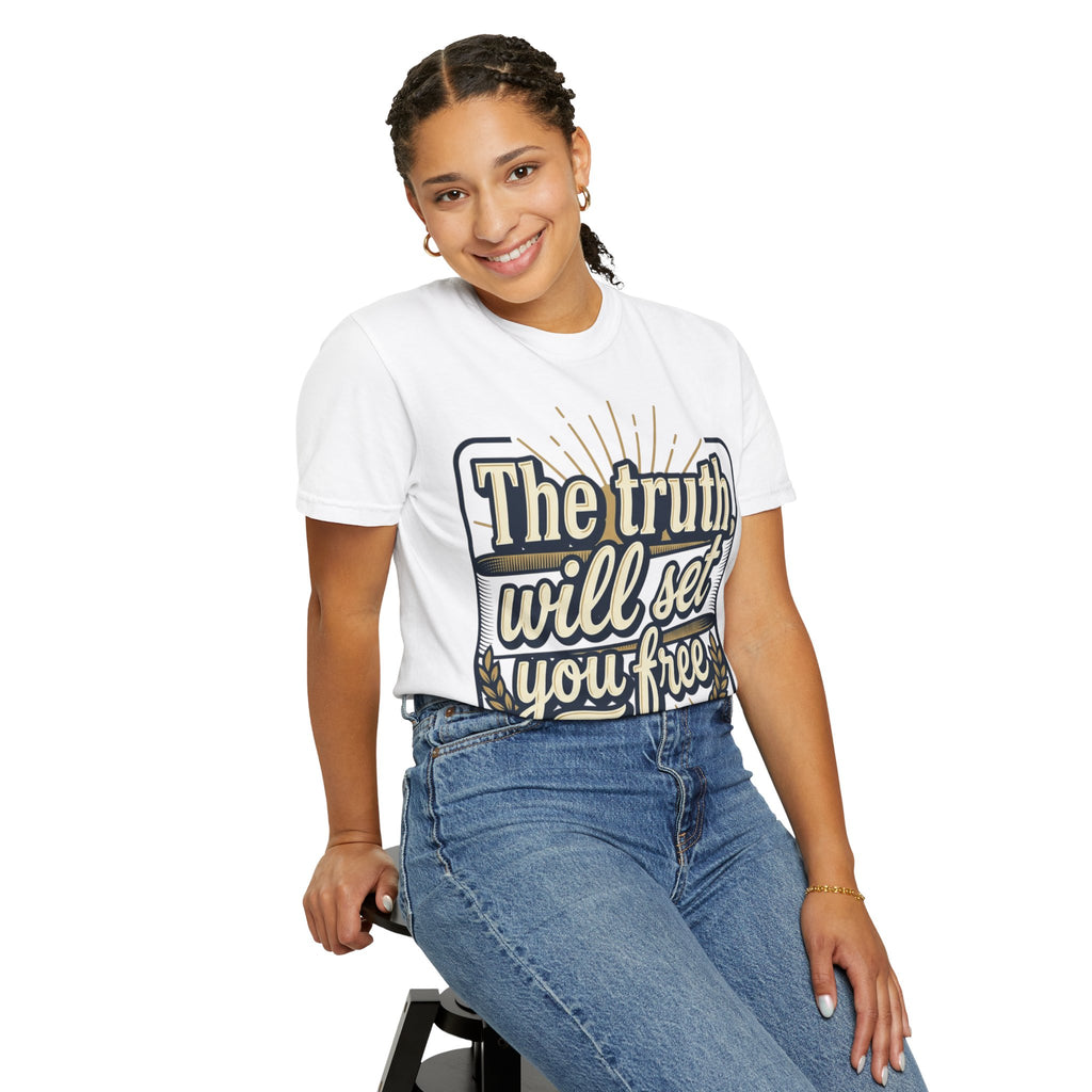T-Shirt — "The Truth Will Set You Free" Inspirational Graphic Tee