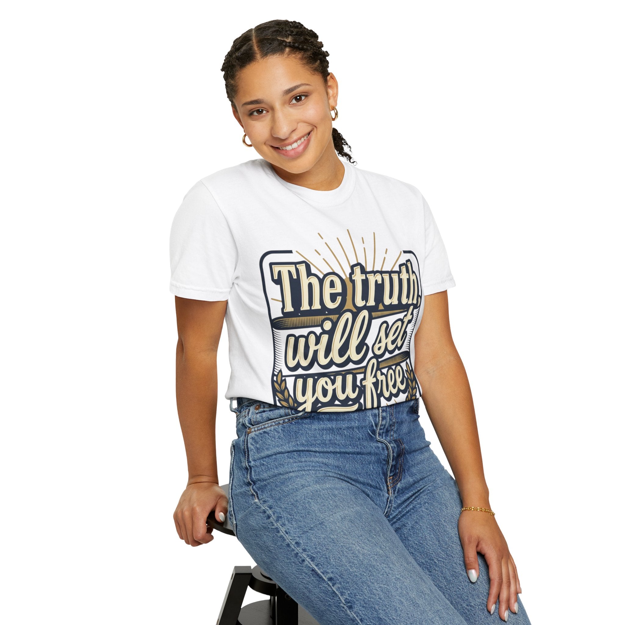 T-Shirt — "The Truth Will Set You Free" Inspirational Graphic Tee