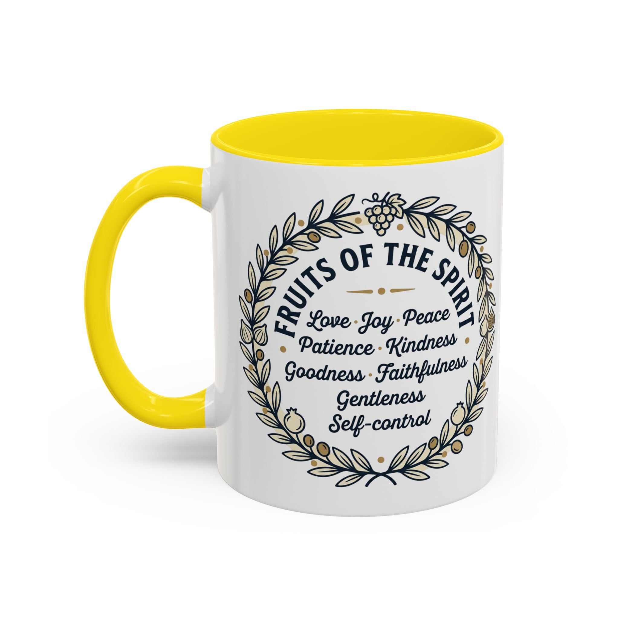 Fruits of the spirit Script Mug | Accent Coffee Mug