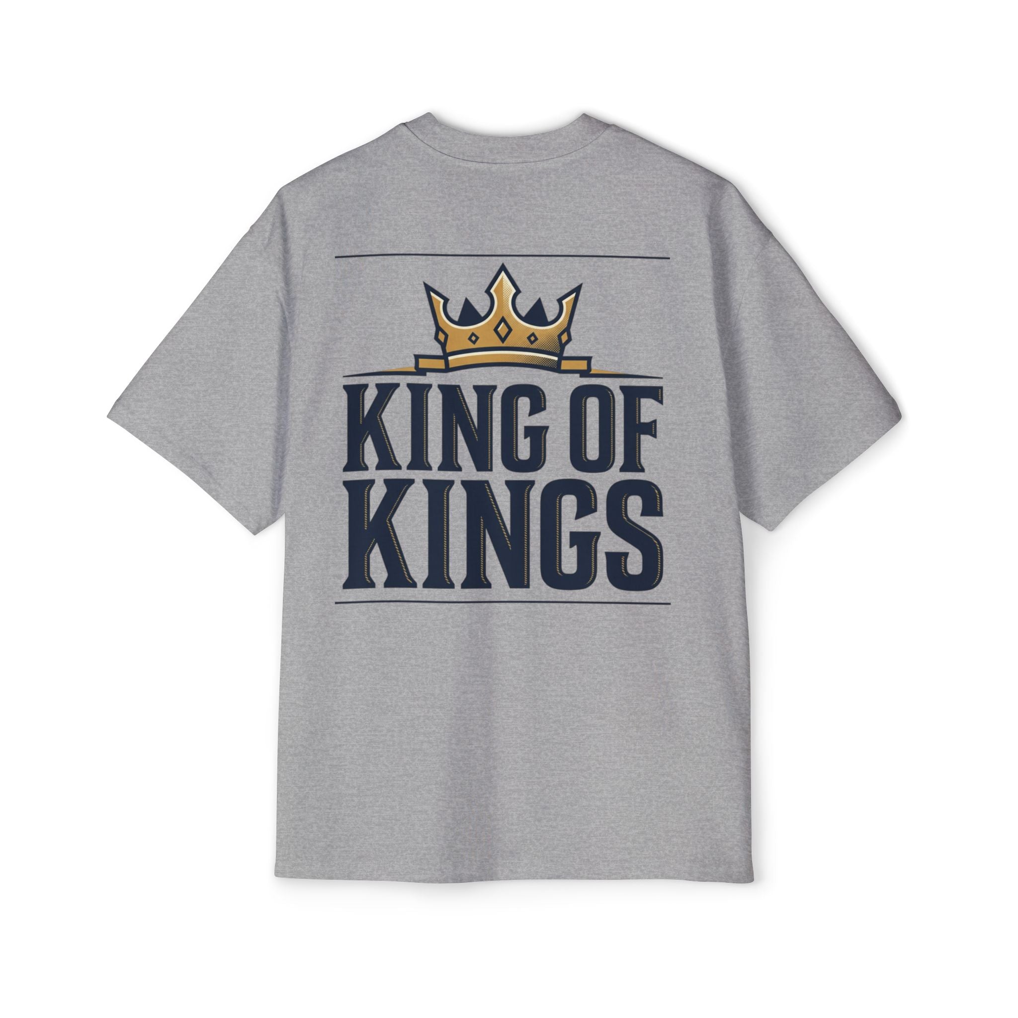 King of Kings Tee — Men's Oversized Graphic T-Shirt with Crown Design