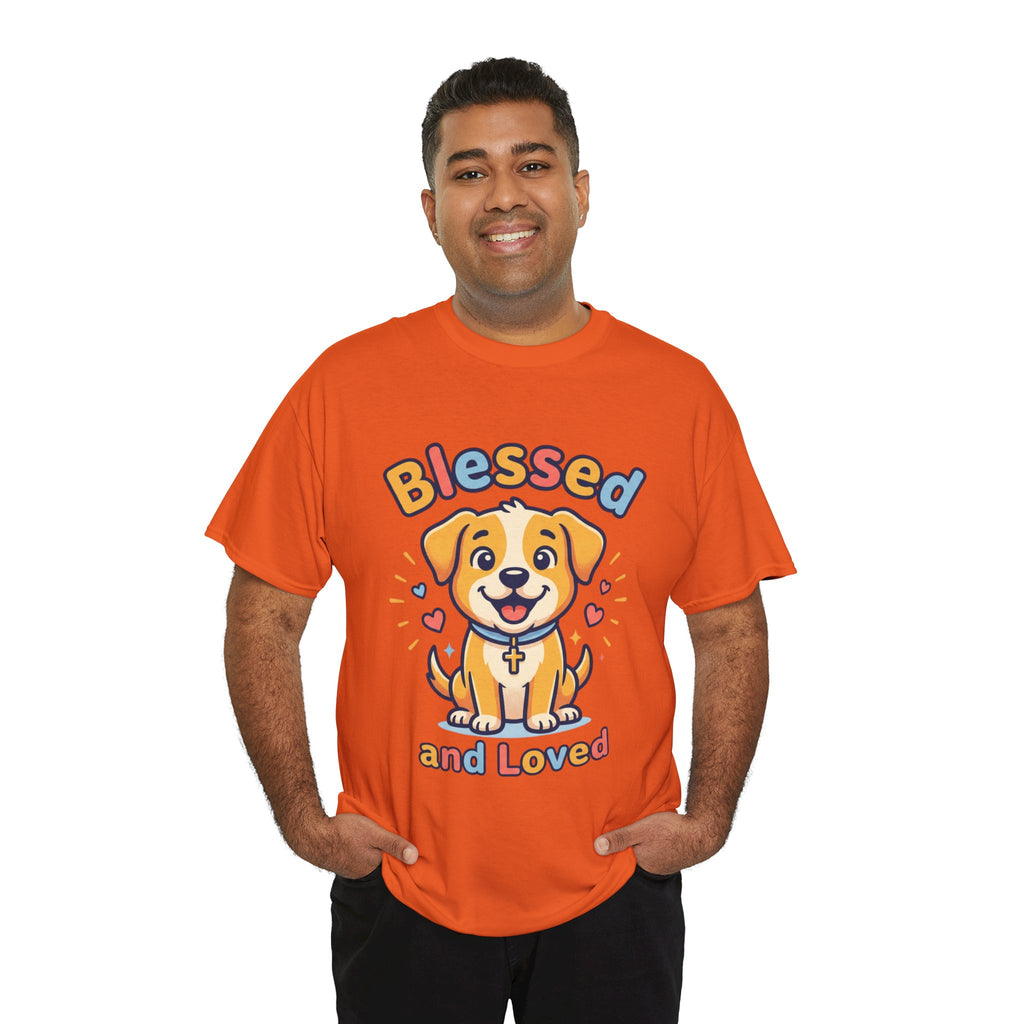 Blessed and Loved Puppy T-Shirt — Cute Dog Graphic Tee for Pet Lovers